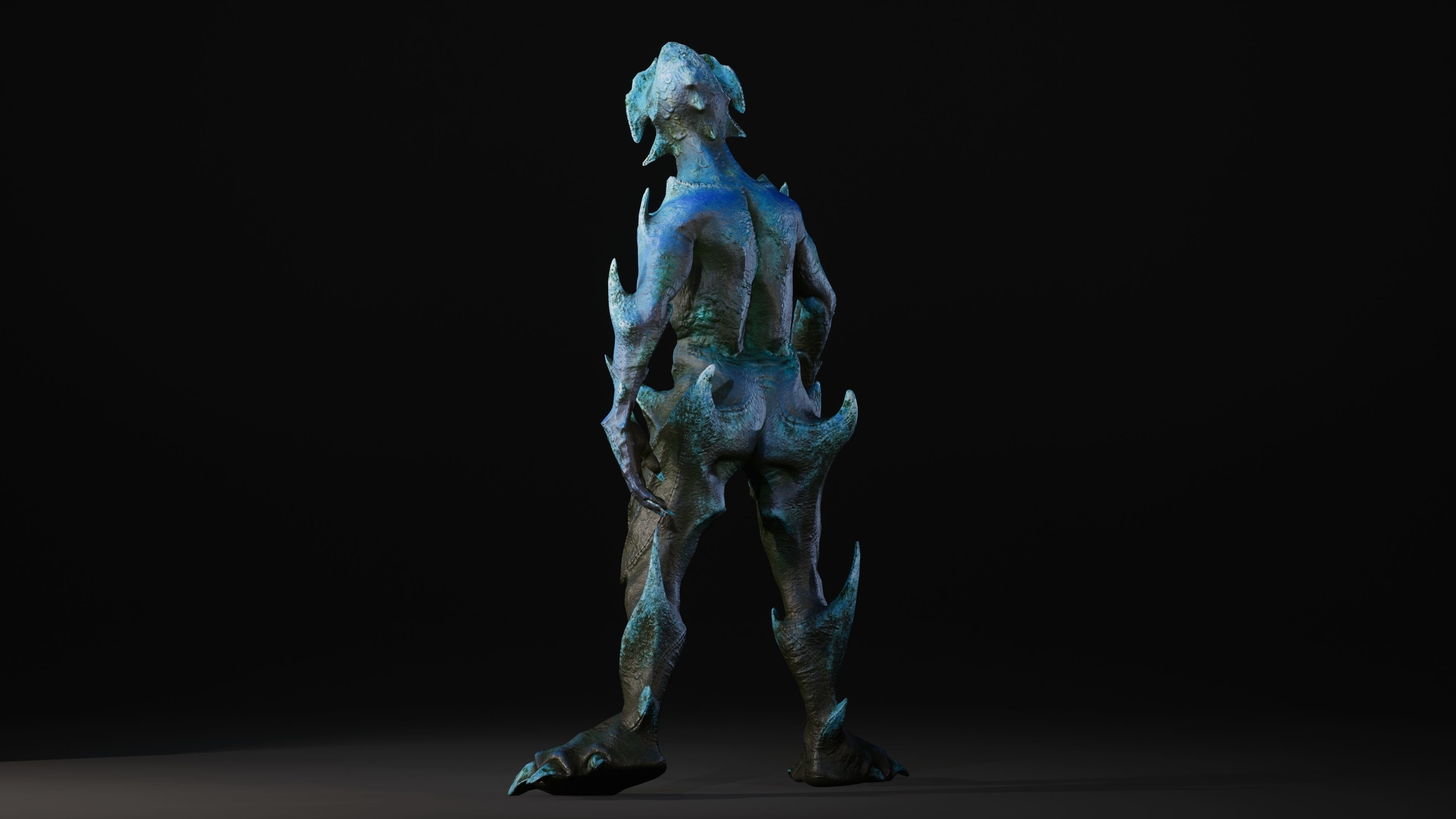Mutant Vacho Low-poly 3D model_26
