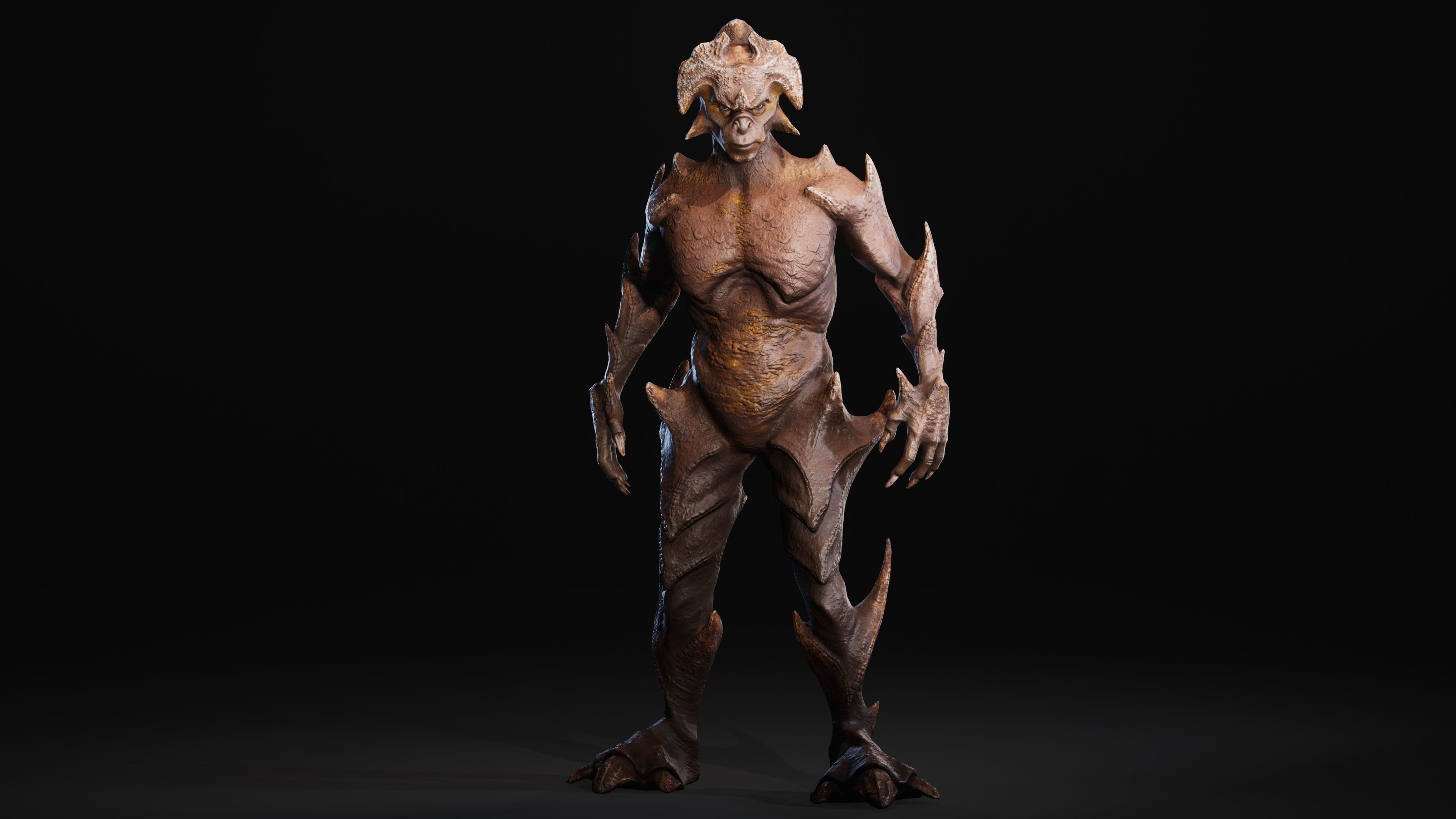 Mutant Vacho Low-poly 3D model_37