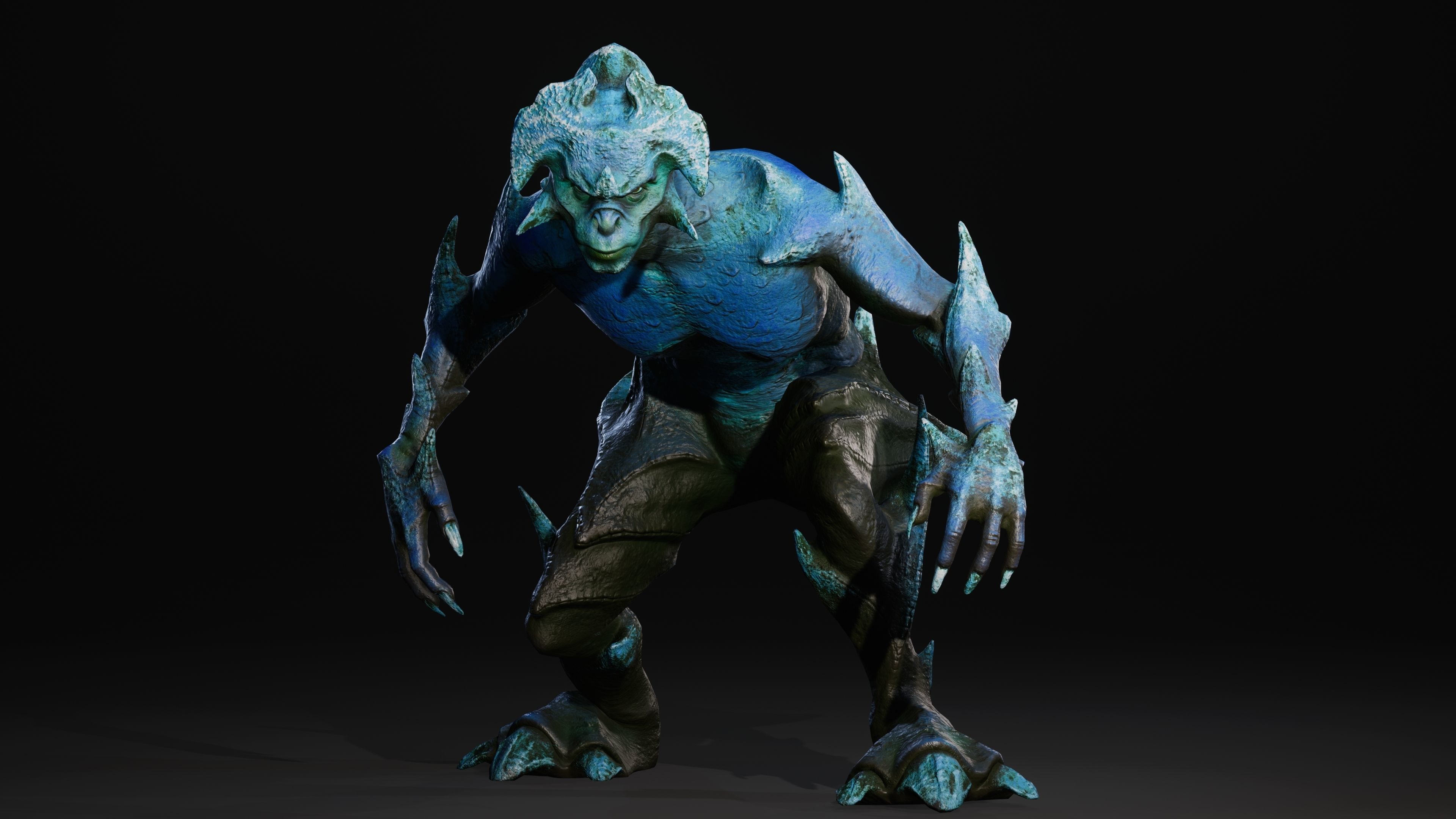 Mutant Vacho Low-poly 3D model_70
