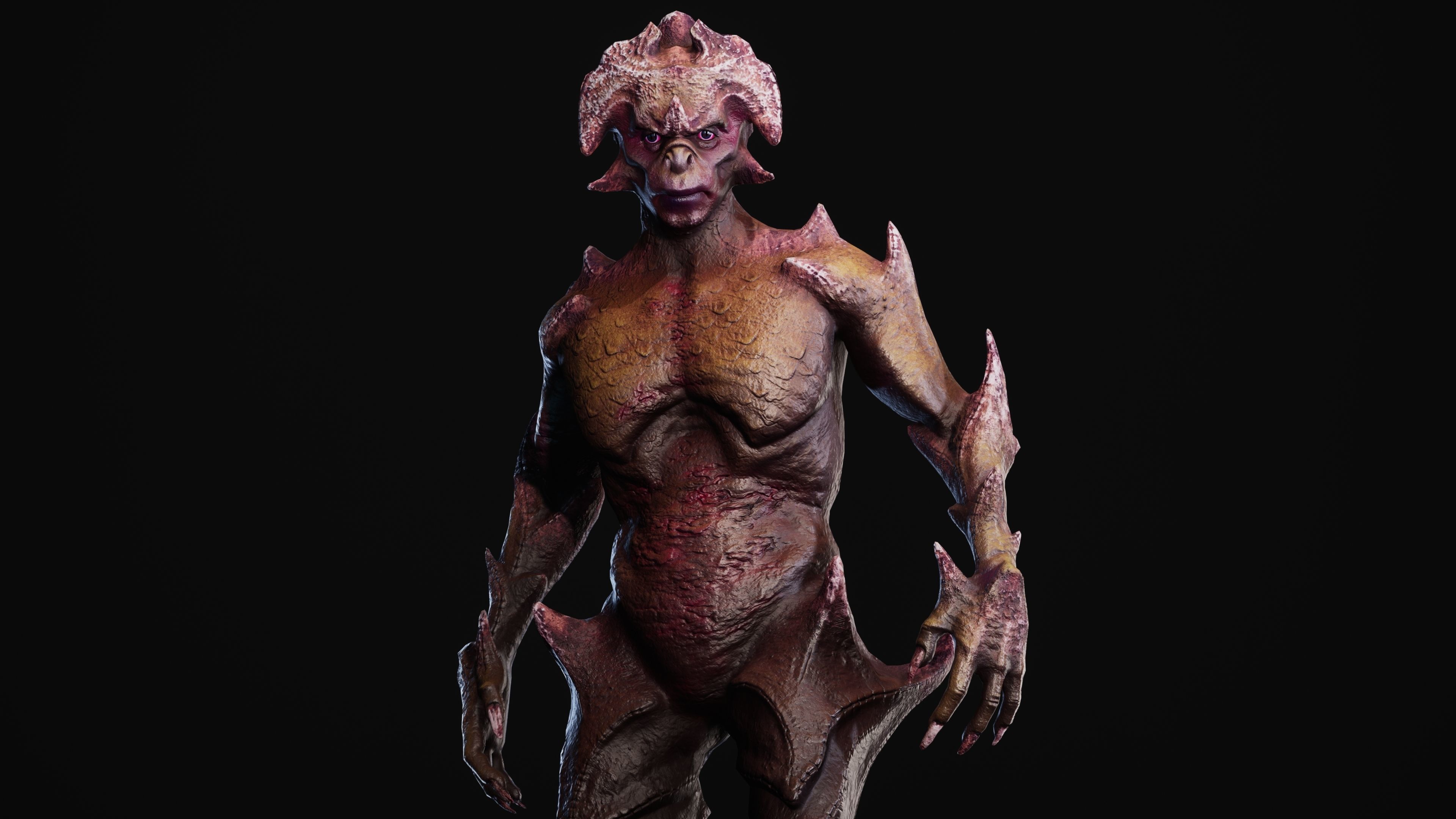 Mutant Vacho Low-poly 3D model_54