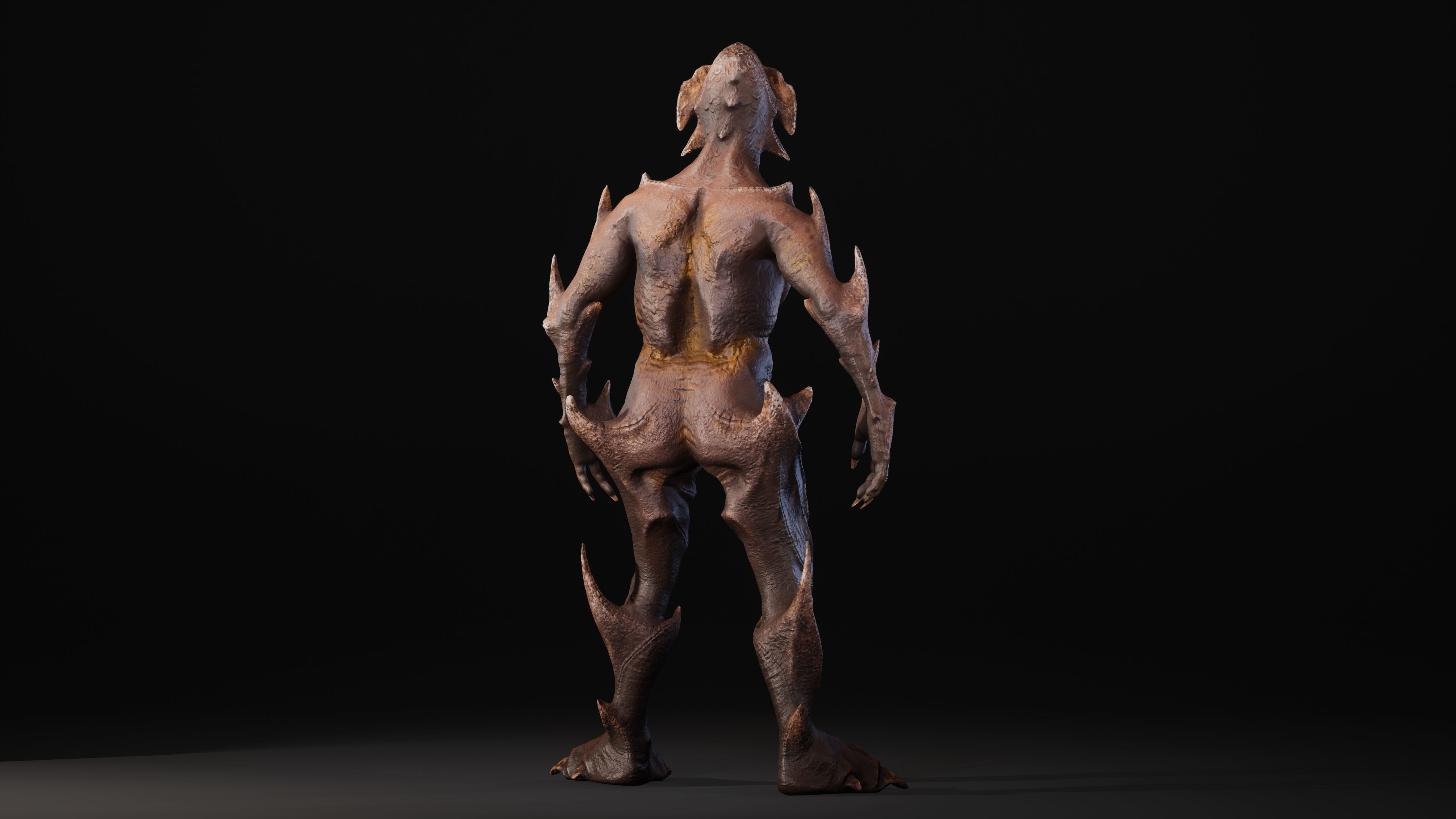 Mutant Vacho Low-poly 3D model_20
