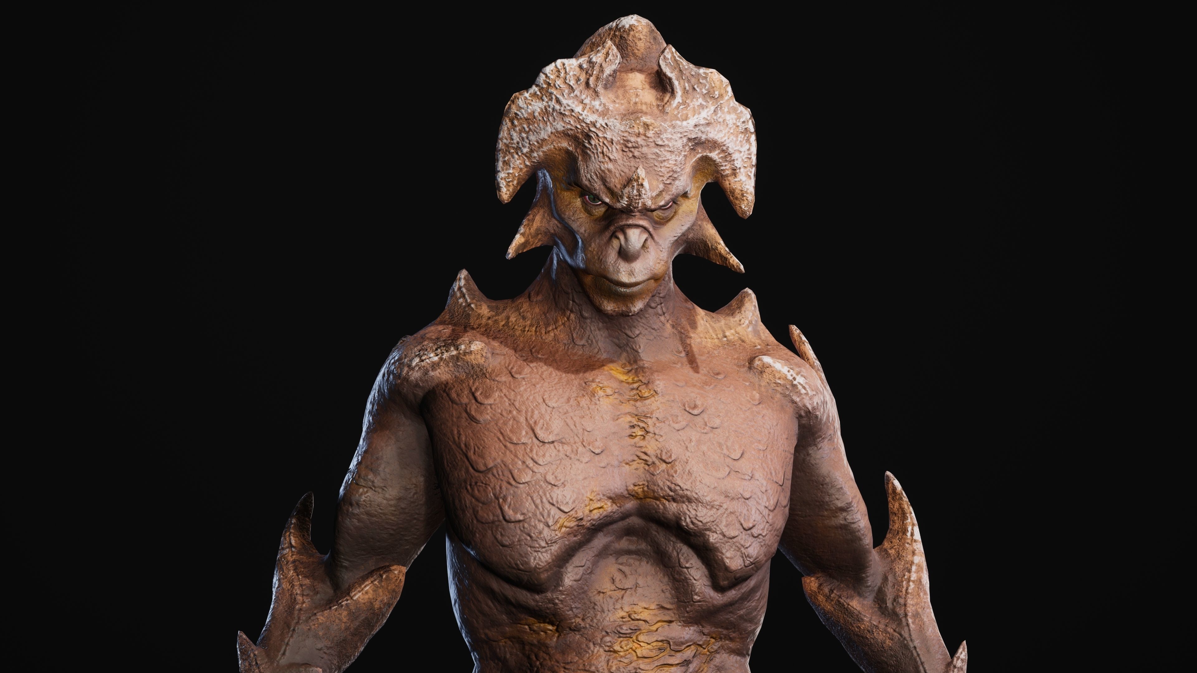 Mutant Vacho Low-poly 3D model_8