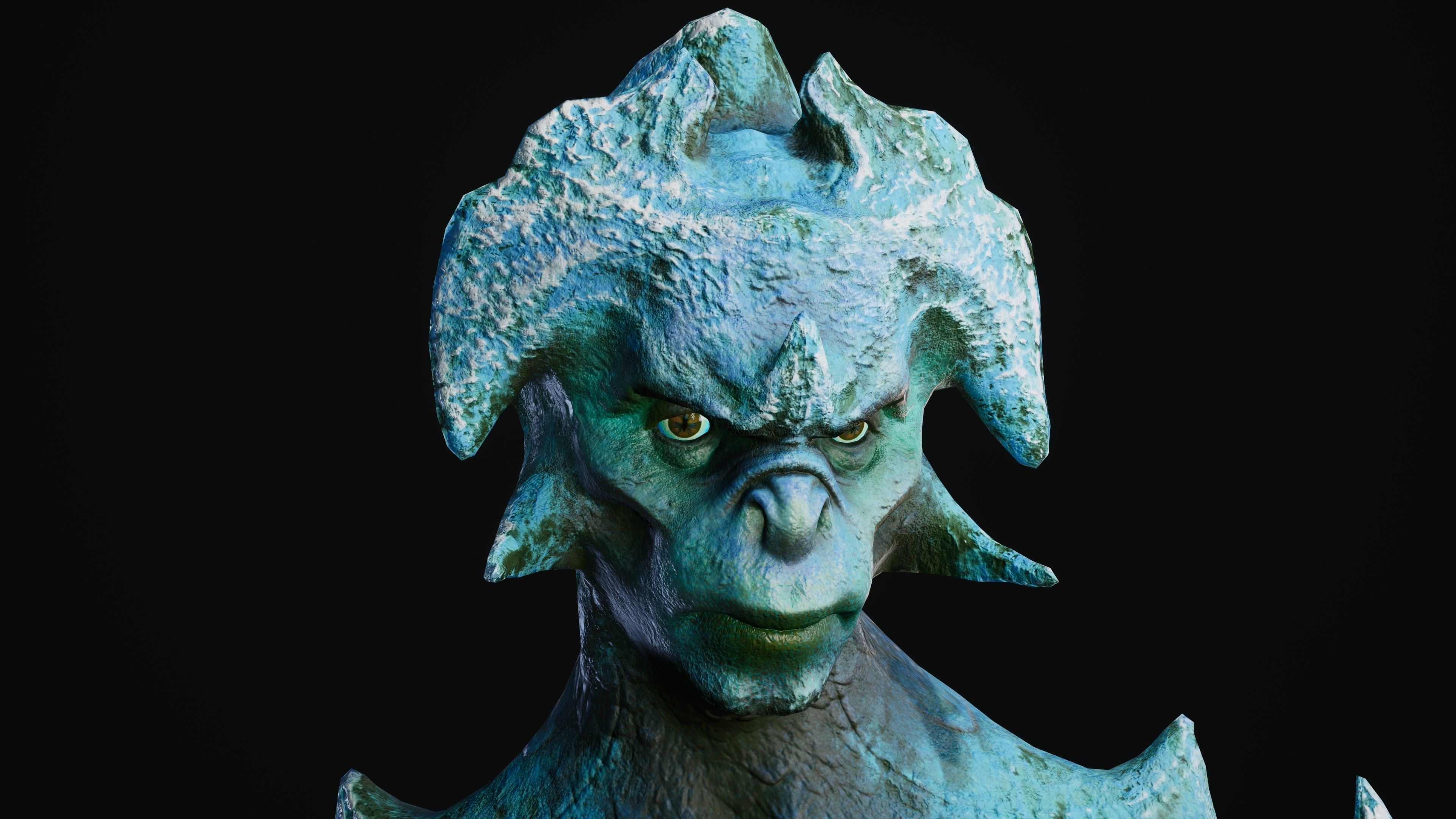 Mutant Vacho Low-poly 3D model_42