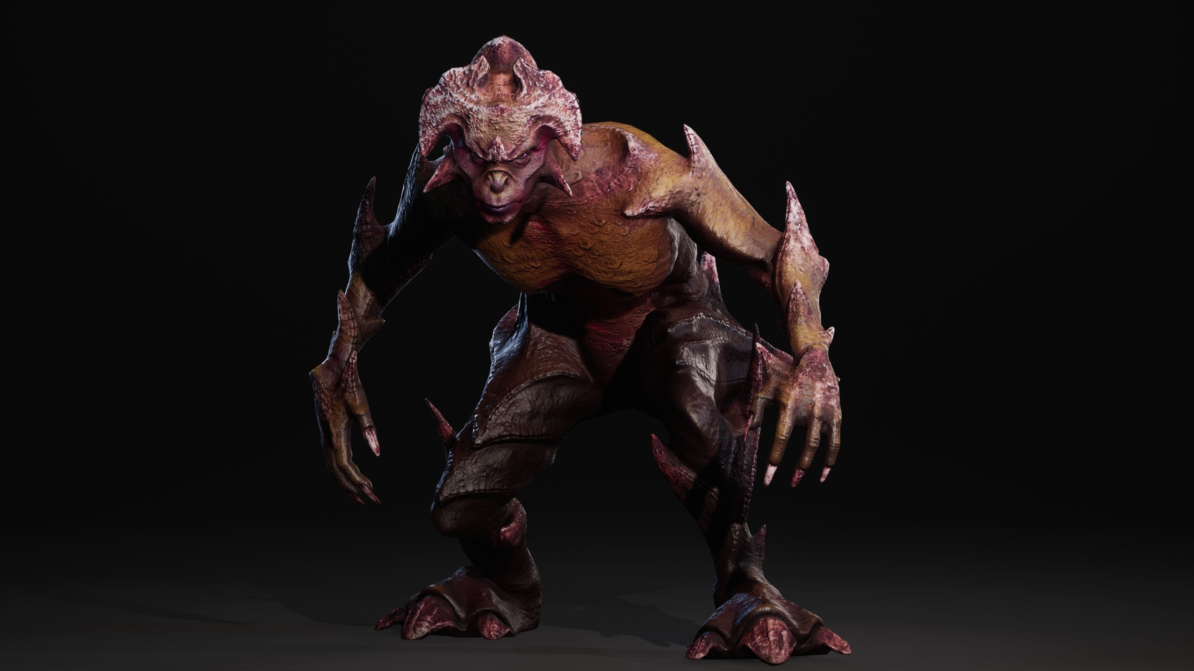 Mutant Vacho Low-poly 3D model_67