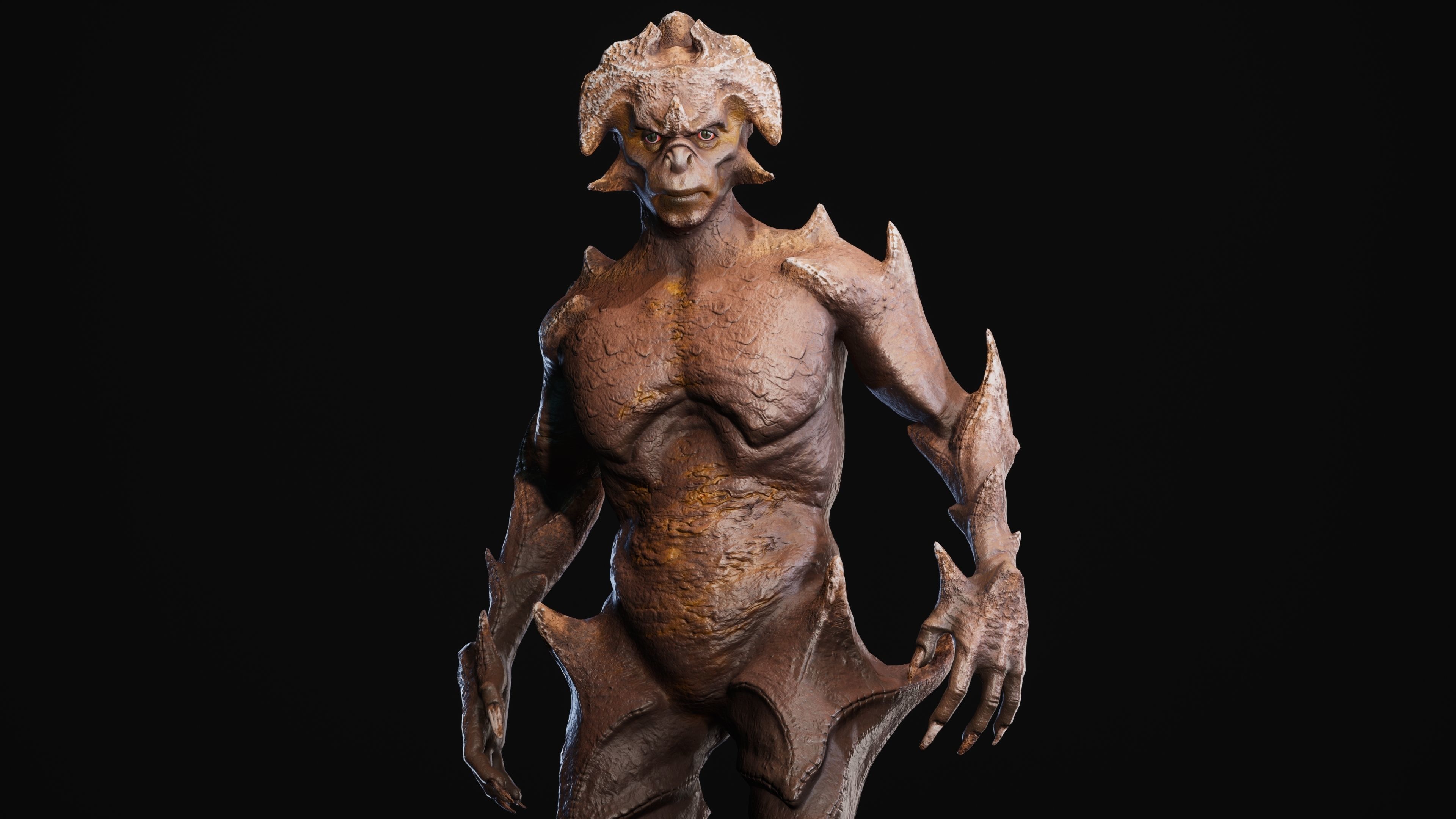 Mutant Vacho Low-poly 3D model_36