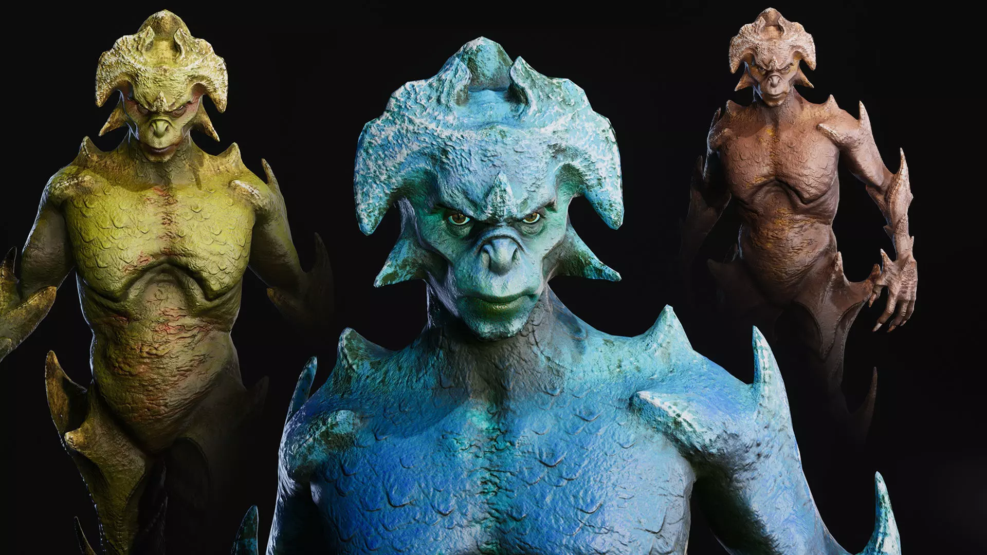 Mutant Vacho Low-poly 3D model_0