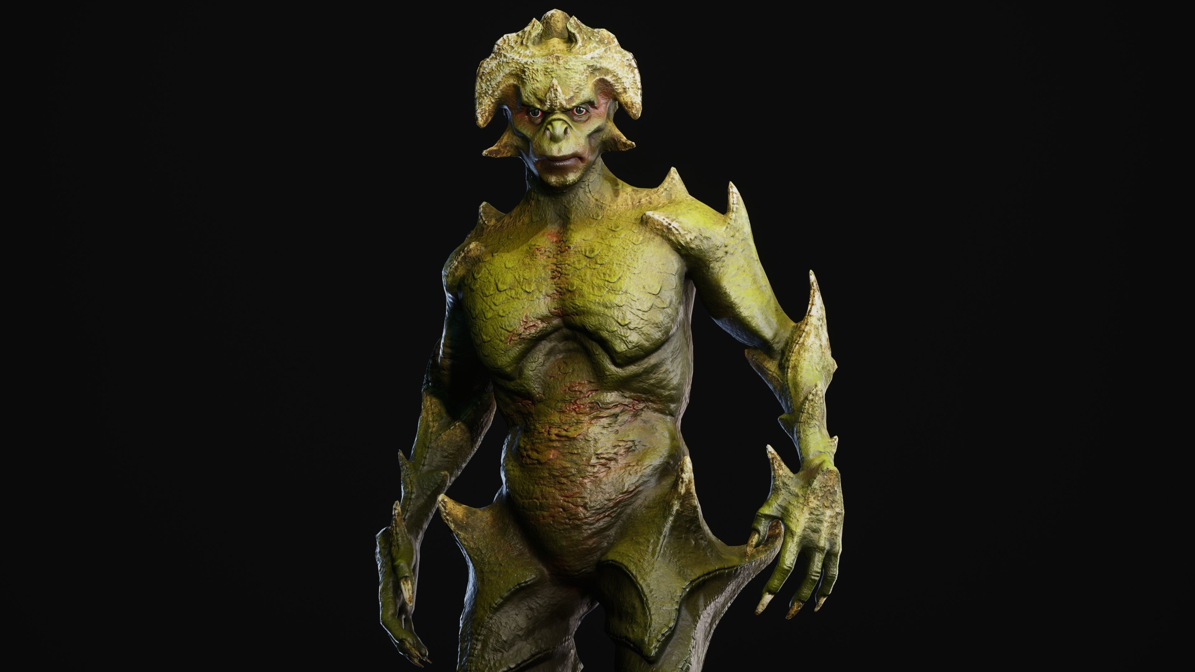 Mutant Vacho Low-poly 3D model_3