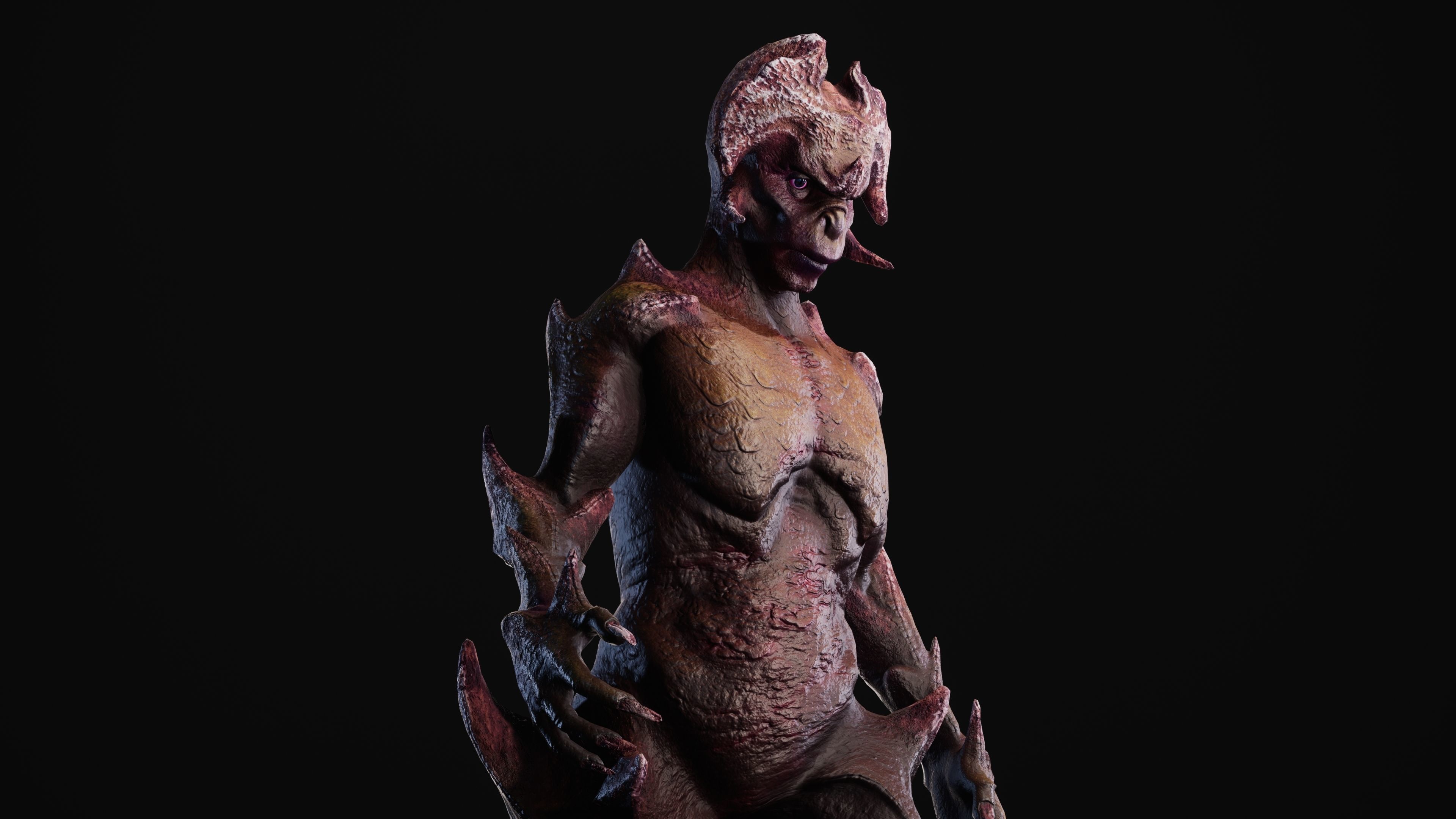 Mutant Vacho Low-poly 3D model_9