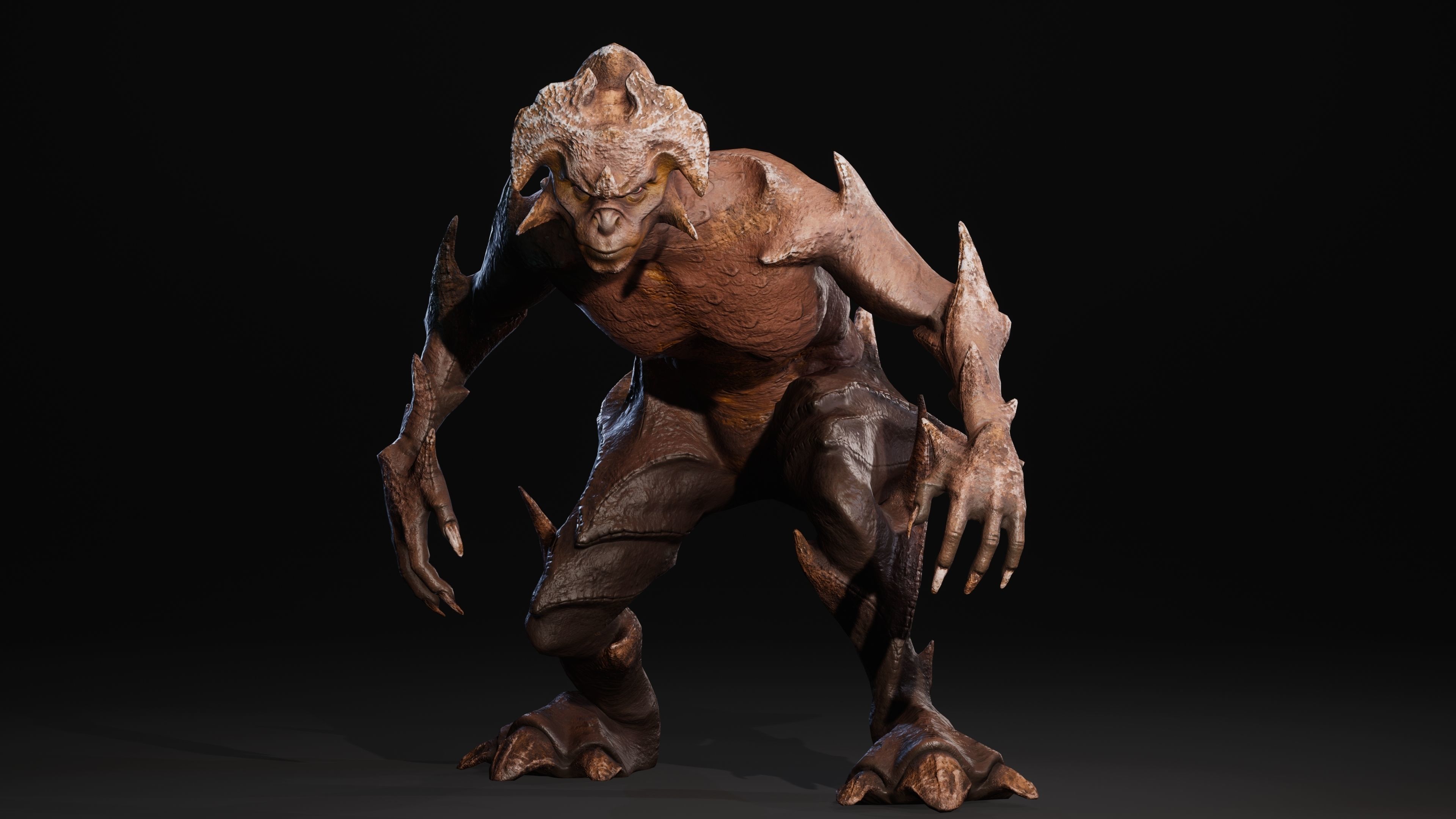 Mutant Vacho Low-poly 3D model_64