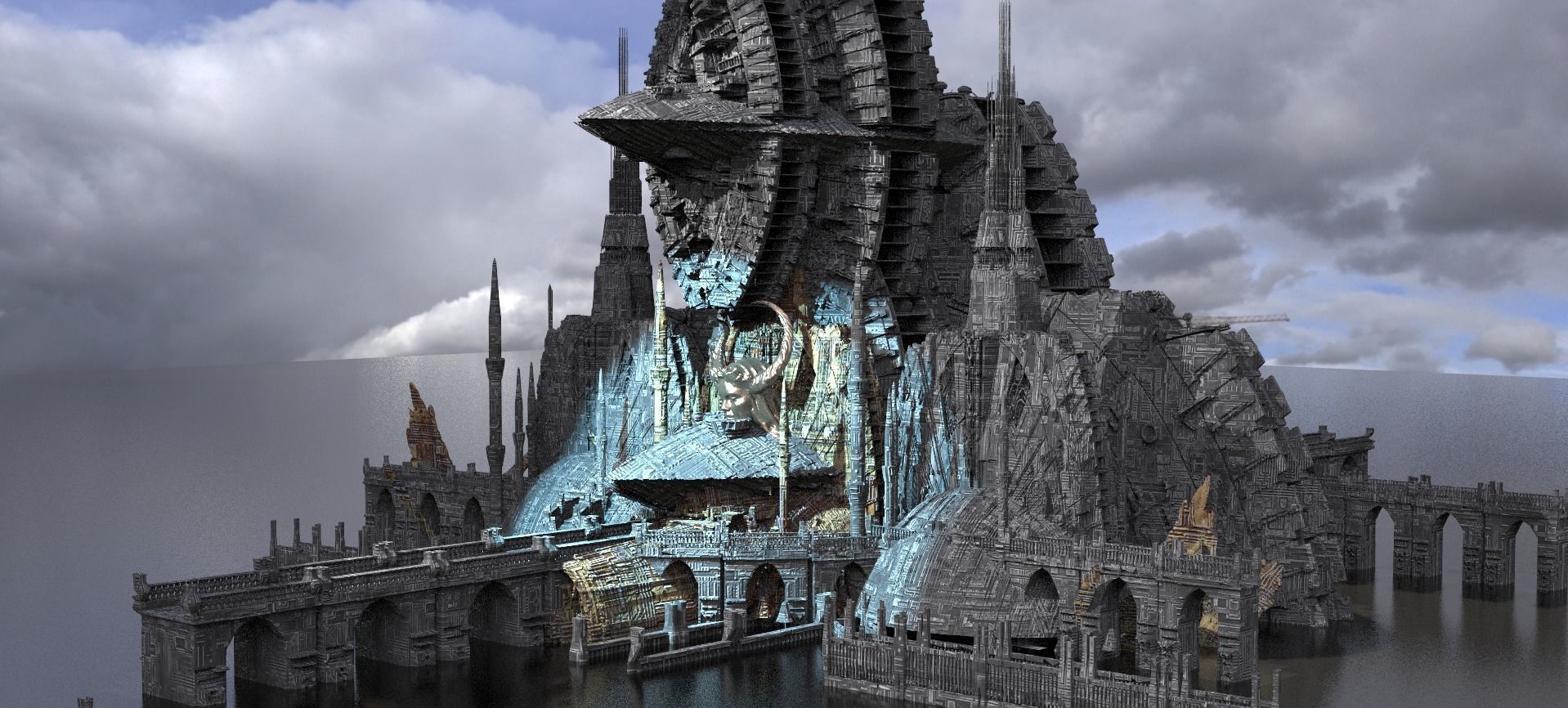 Covenant City Extended Tech Kit bash 3D model_2