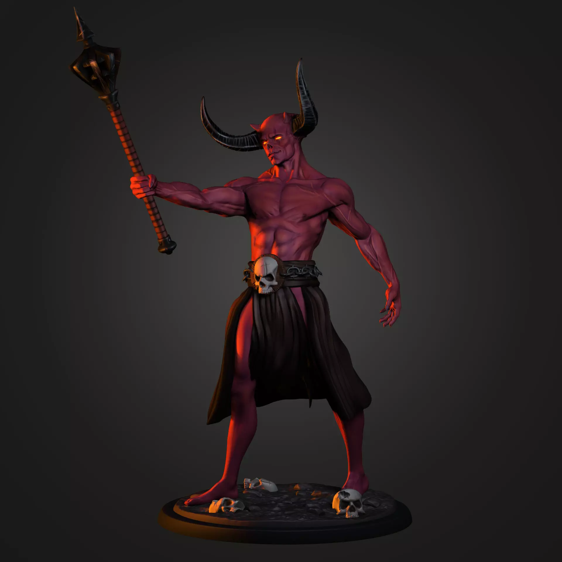 Demon Lord - 3D print model miniature 3D print model
