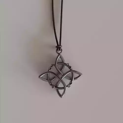 Witches knot  necklace print 3D 3D print model