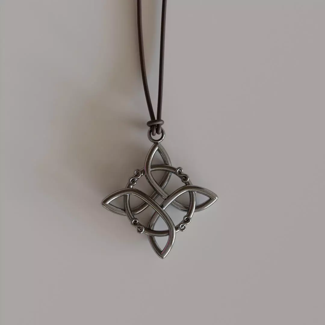 Witches knot  necklace print 3D 3D print model_0