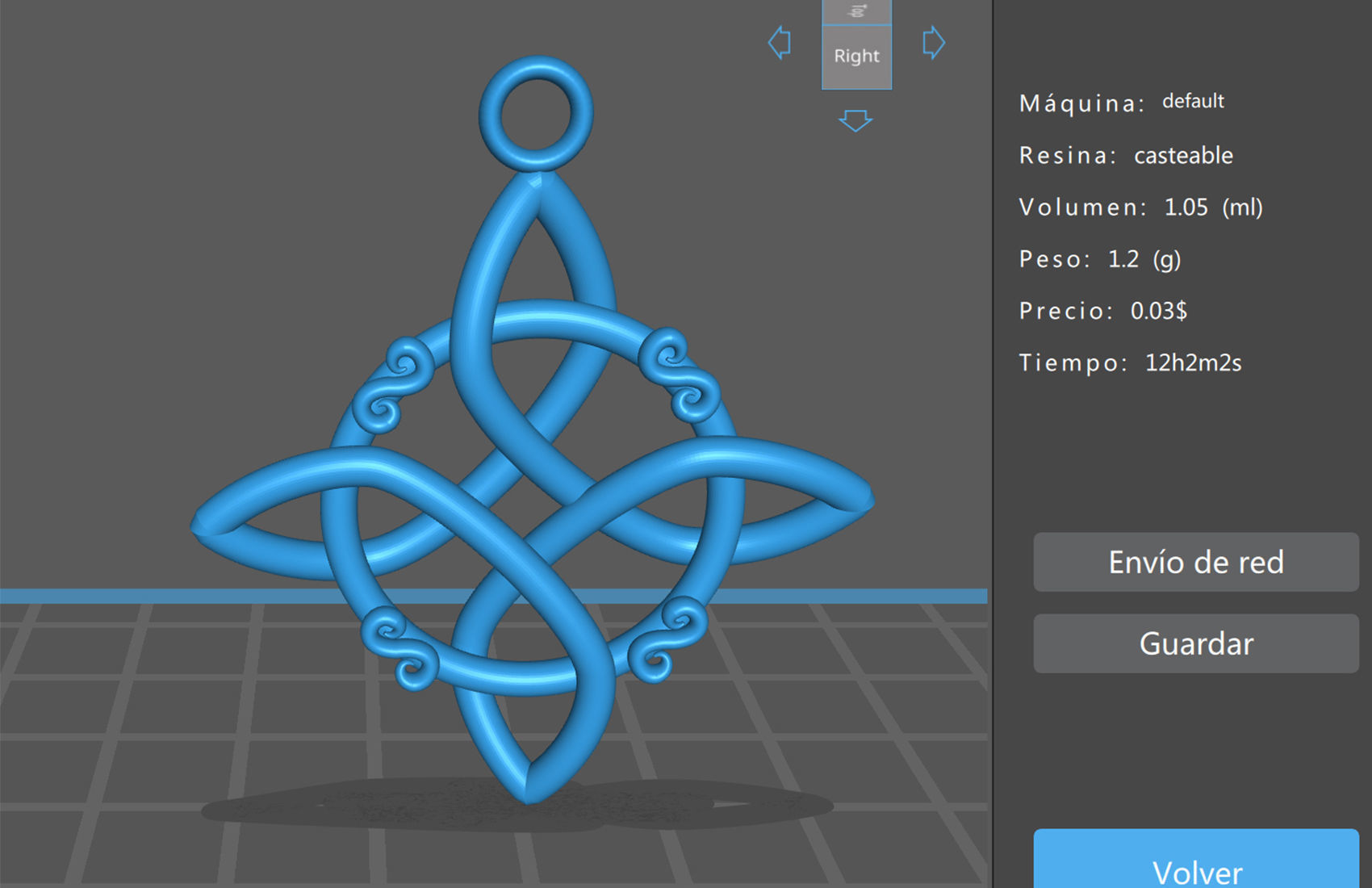 Witches knot  necklace print 3D 3D print model_4