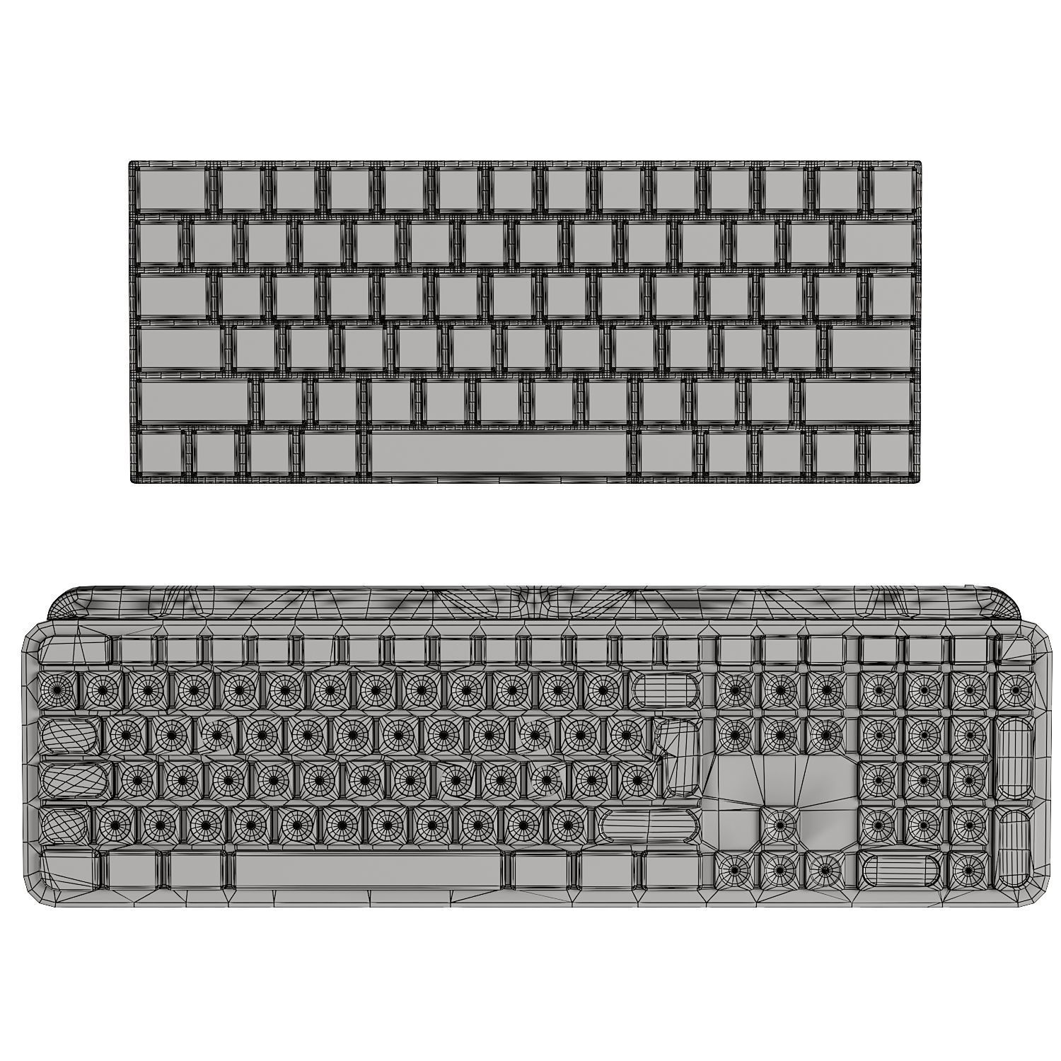 Keyboard Set logitech wireless and mouse 3D model_4