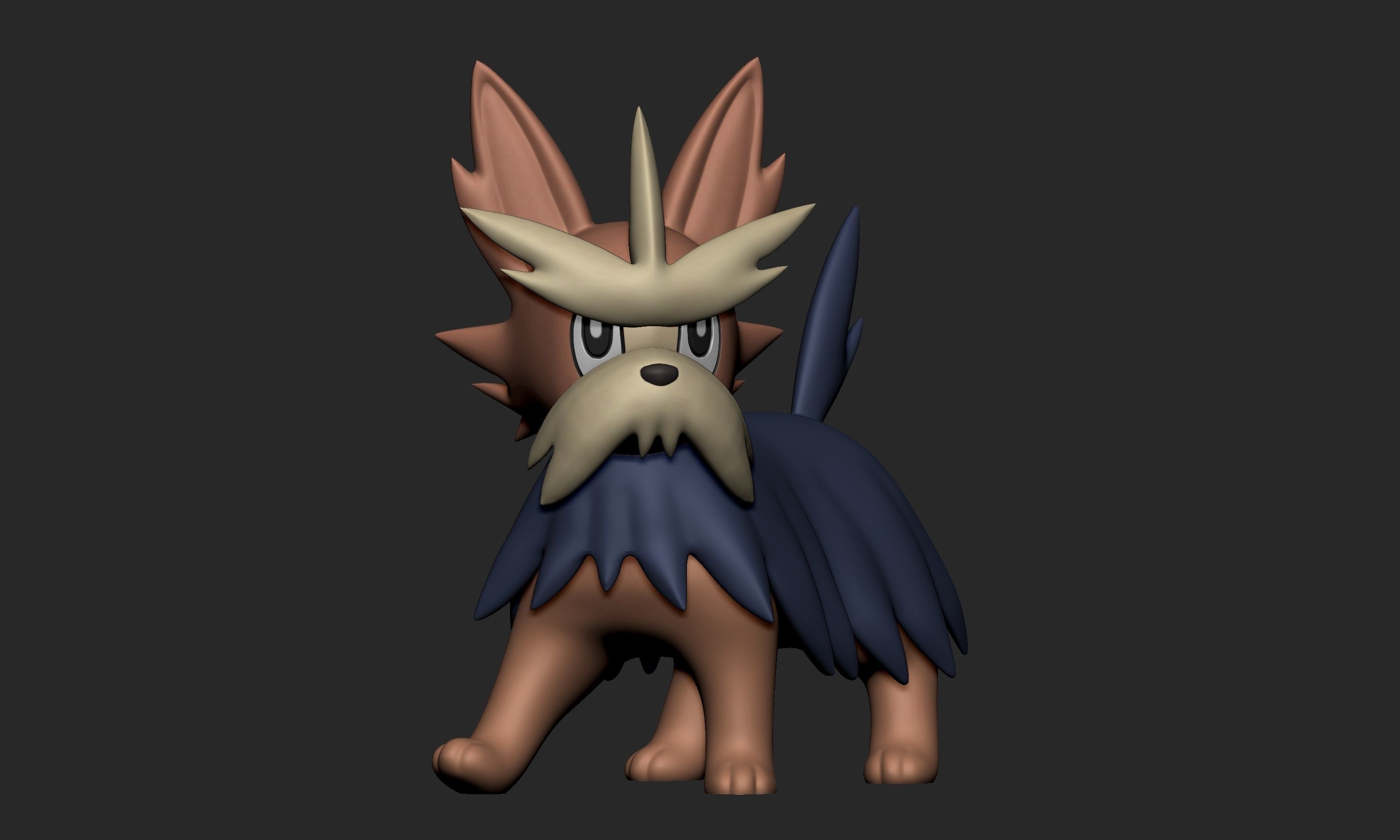 Pokemon - Herdier with 2 poses 3D model 3D printable | CGTrader