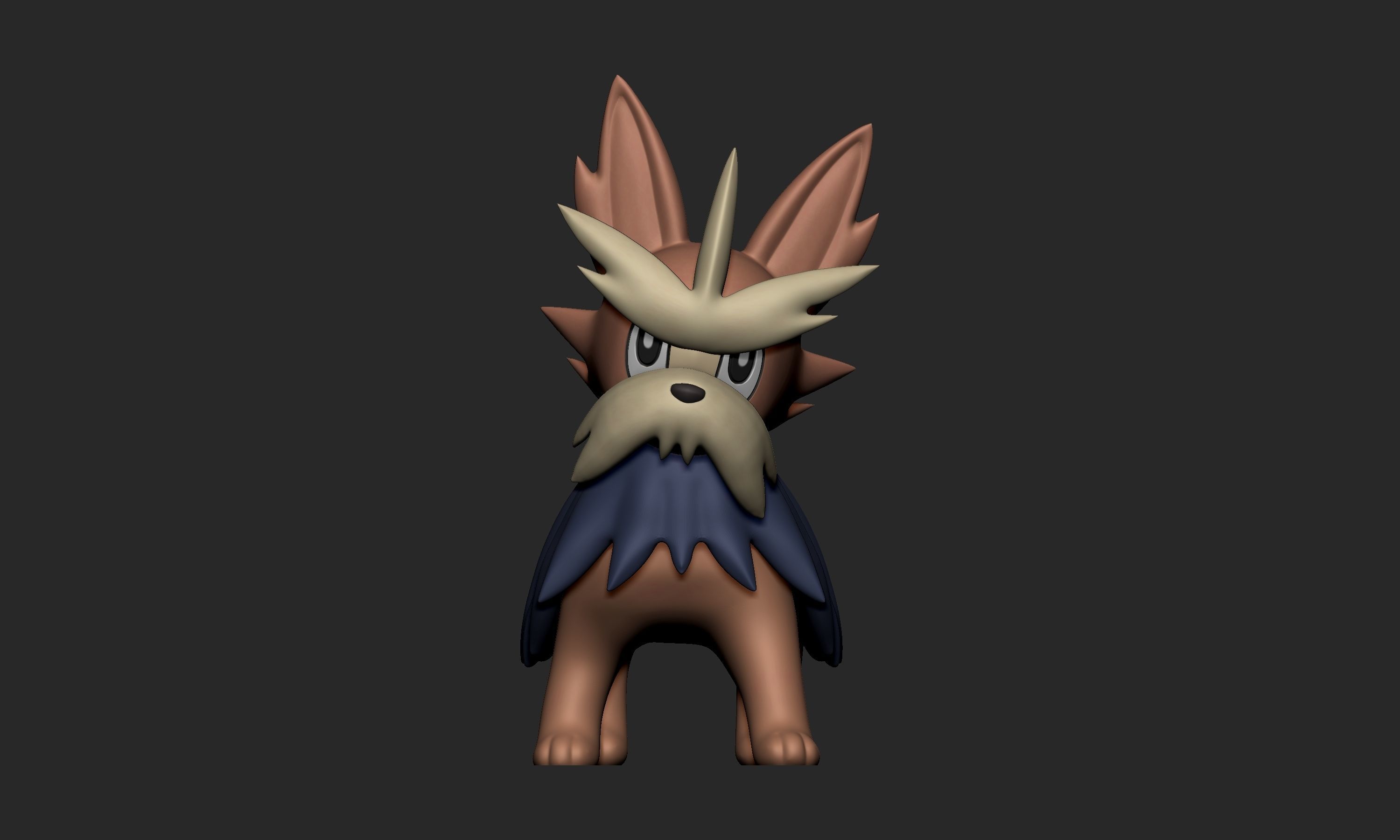 Pokemon - Herdier with 2 poses 3D model 3D printable | CGTrader