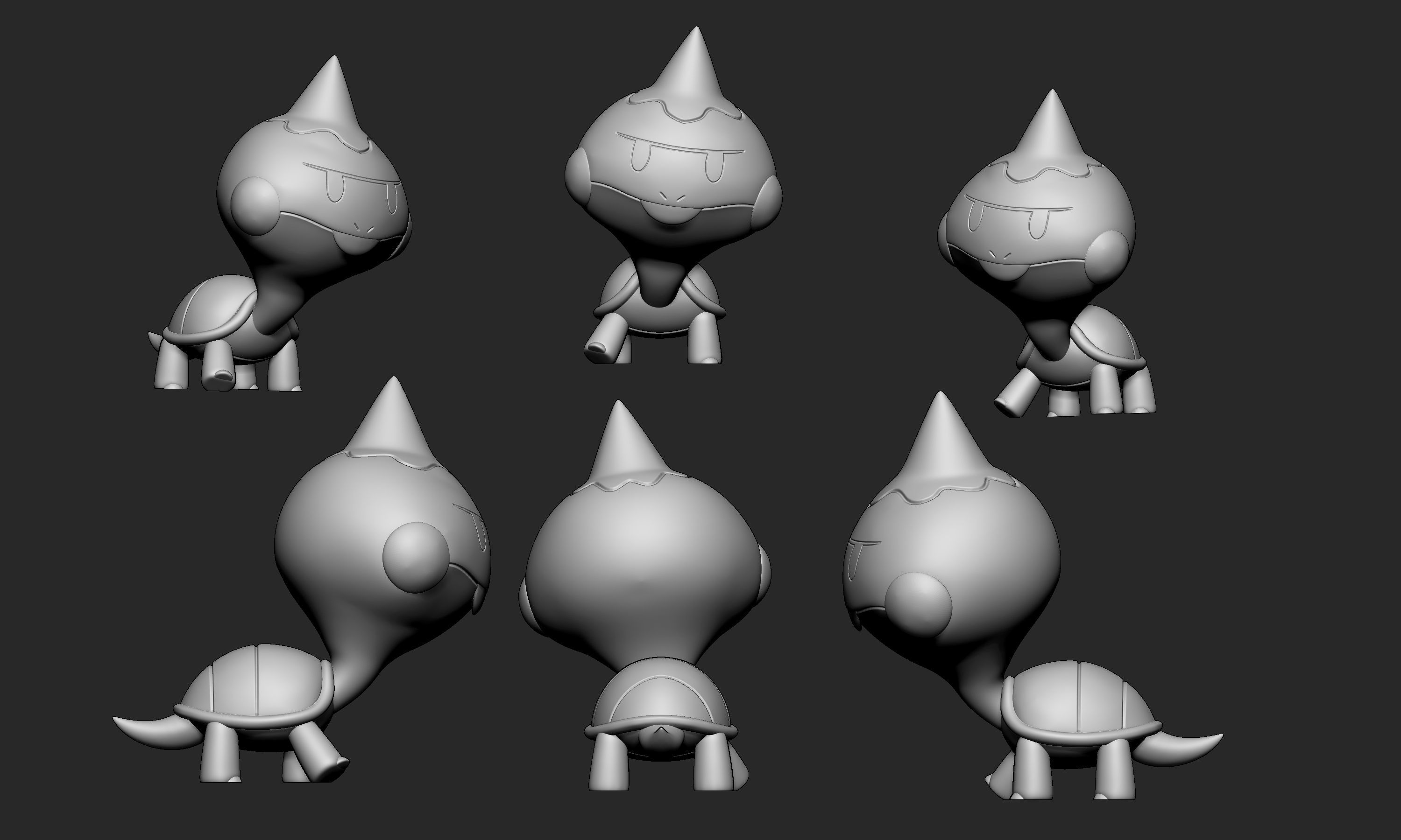 Pokemon - Chewtle with 2 poses 3D print model_8