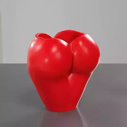 Female body heart plant pot