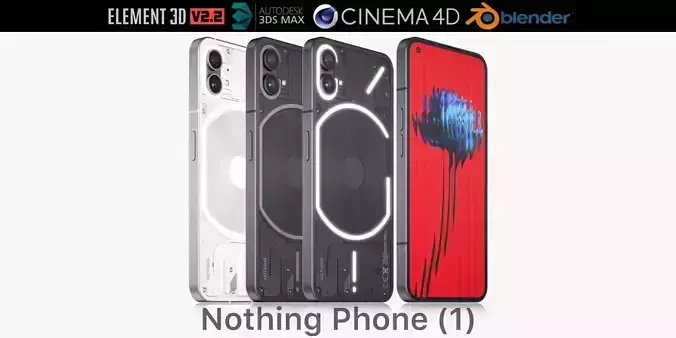 Nothing Phone 1 3D model