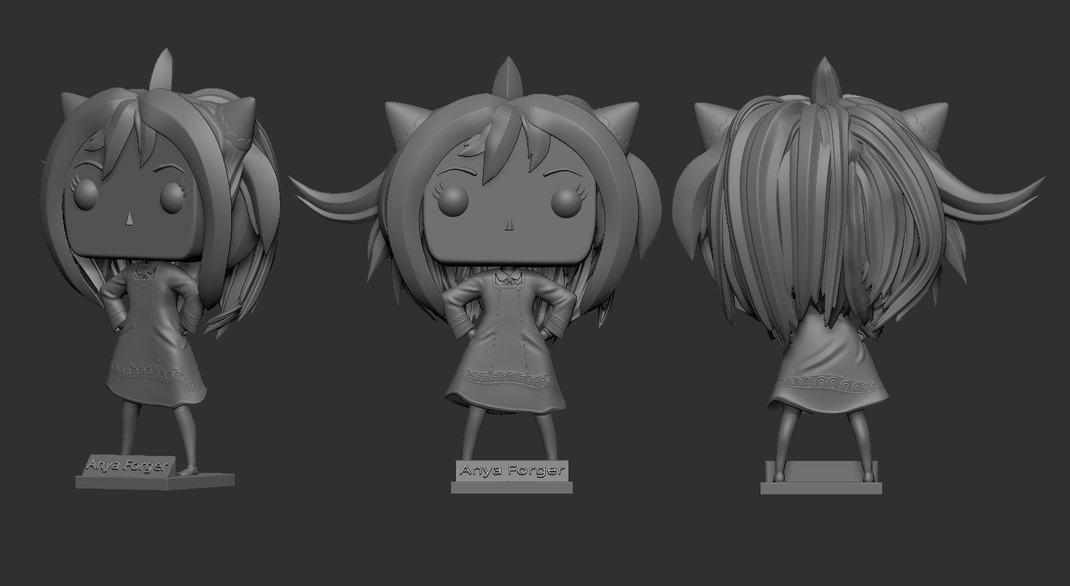 FUNKO POP ANYA FORGER 3D print model_3
