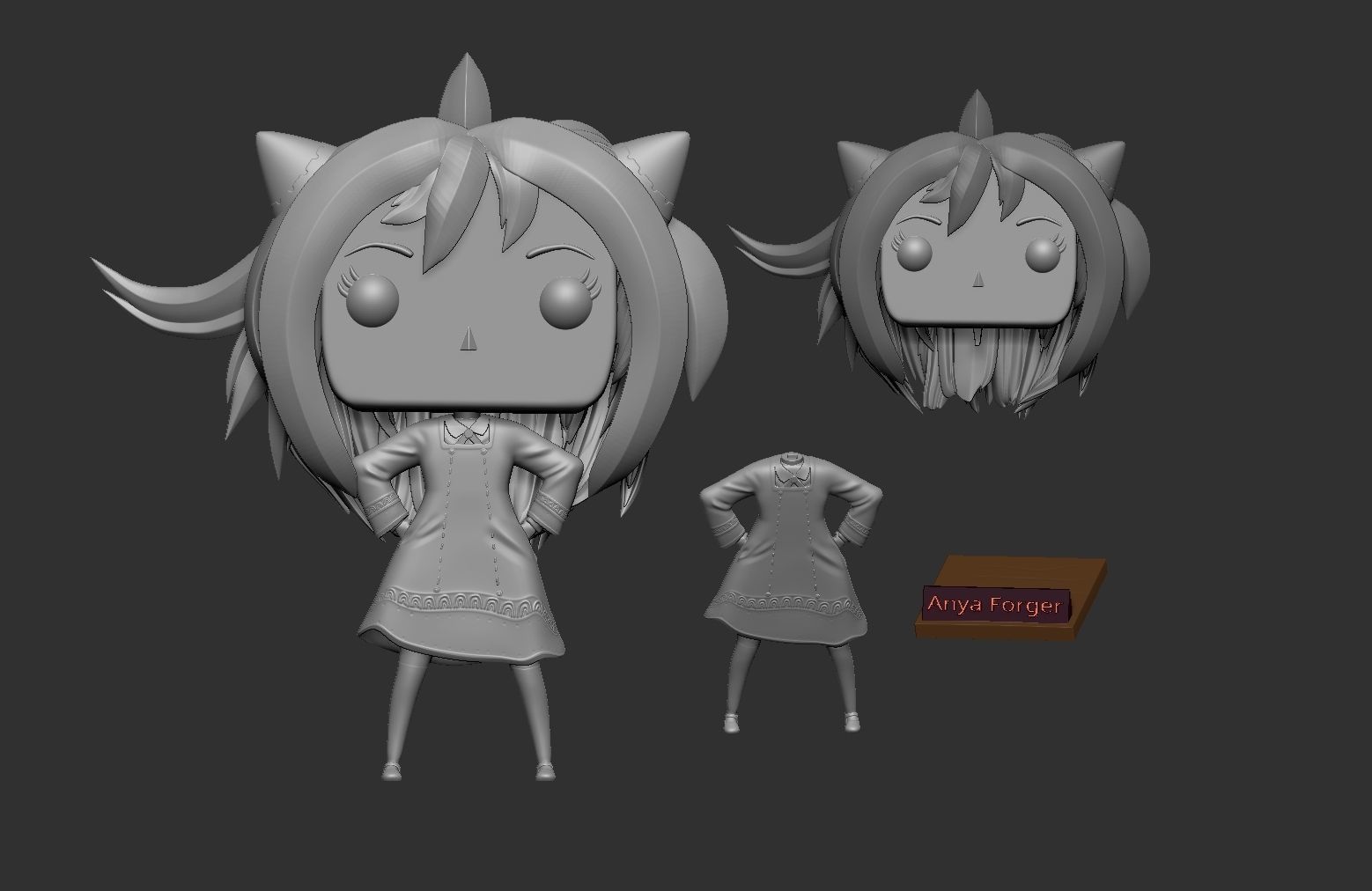 FUNKO POP ANYA FORGER 3D print model_2