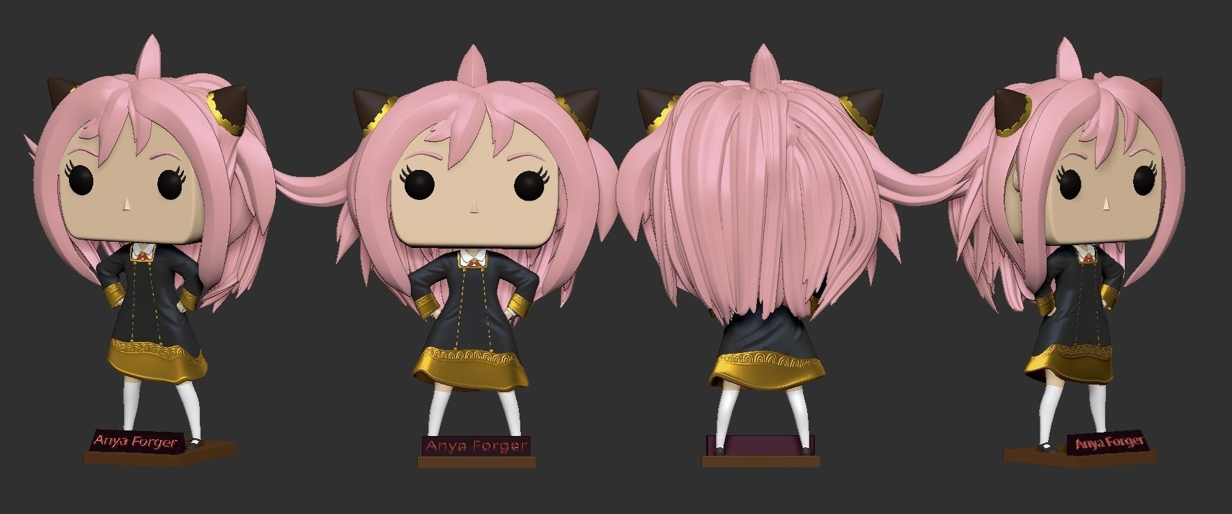 FUNKO POP ANYA FORGER 3D print model_1