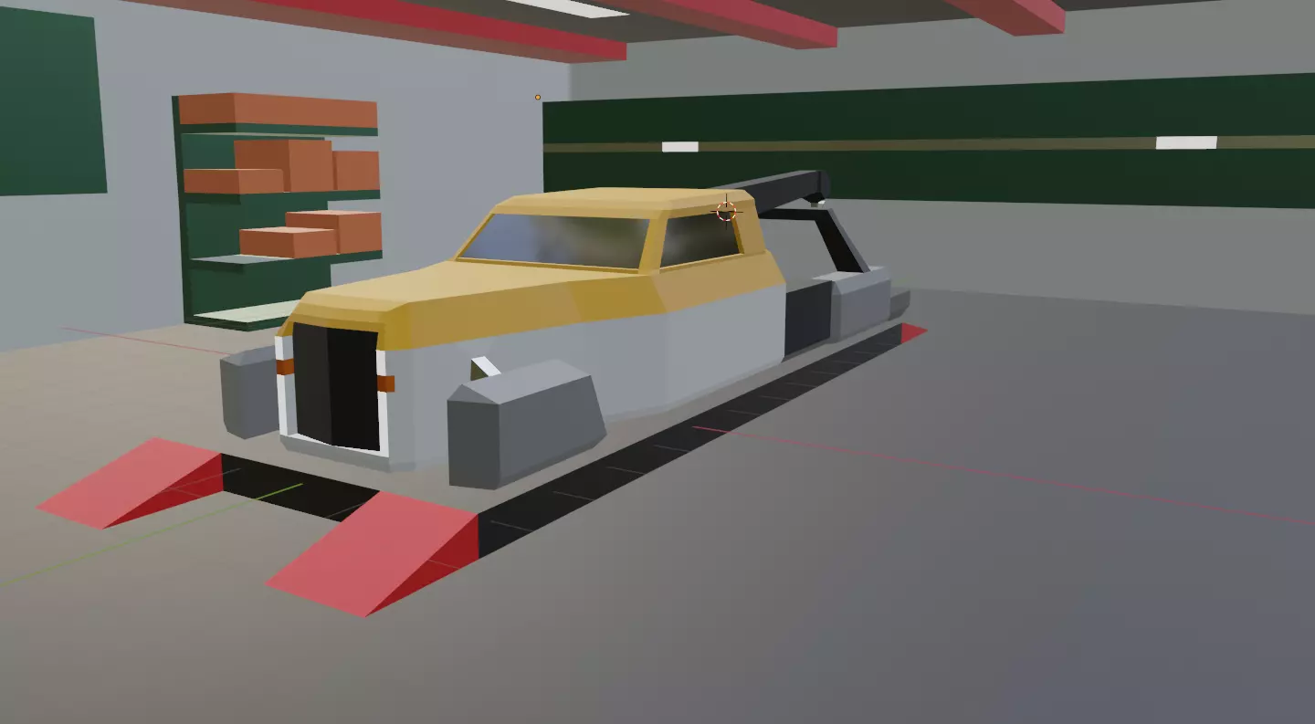Low Poly Modular Car Body Designs Pack Free low-poly 3D model_0
