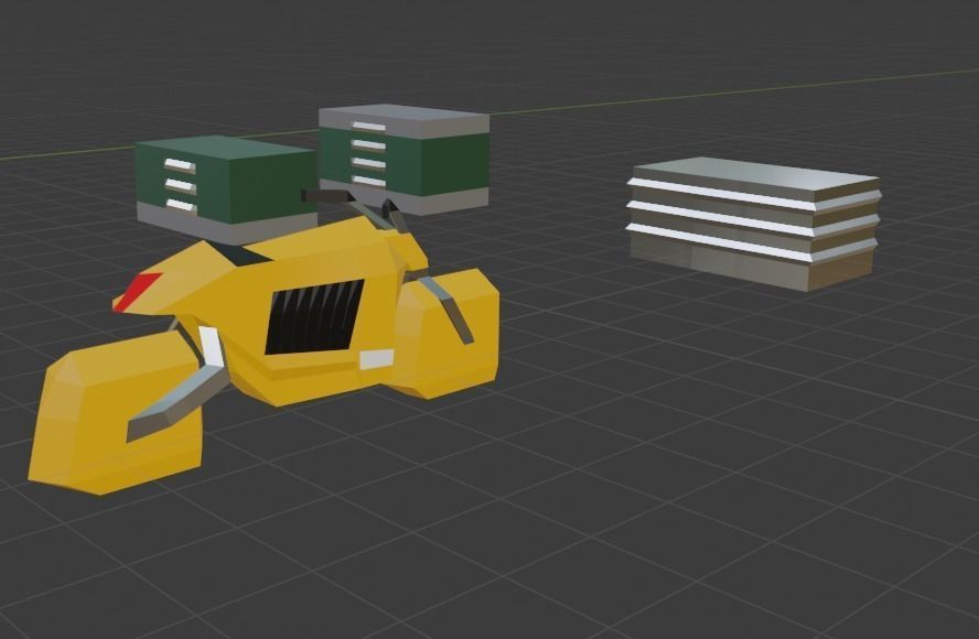 Low Poly Modular Car Body Designs Pack Free low-poly 3D model_5