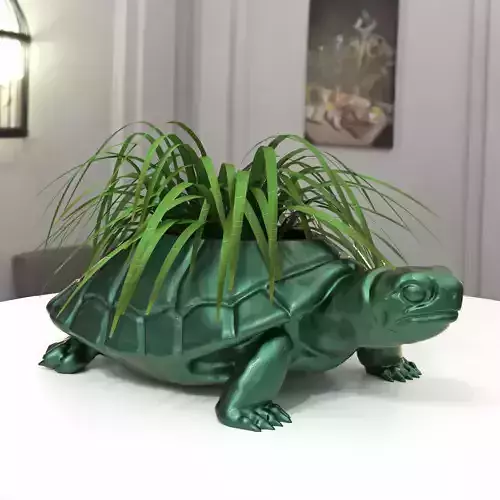 Turtle planter pot
