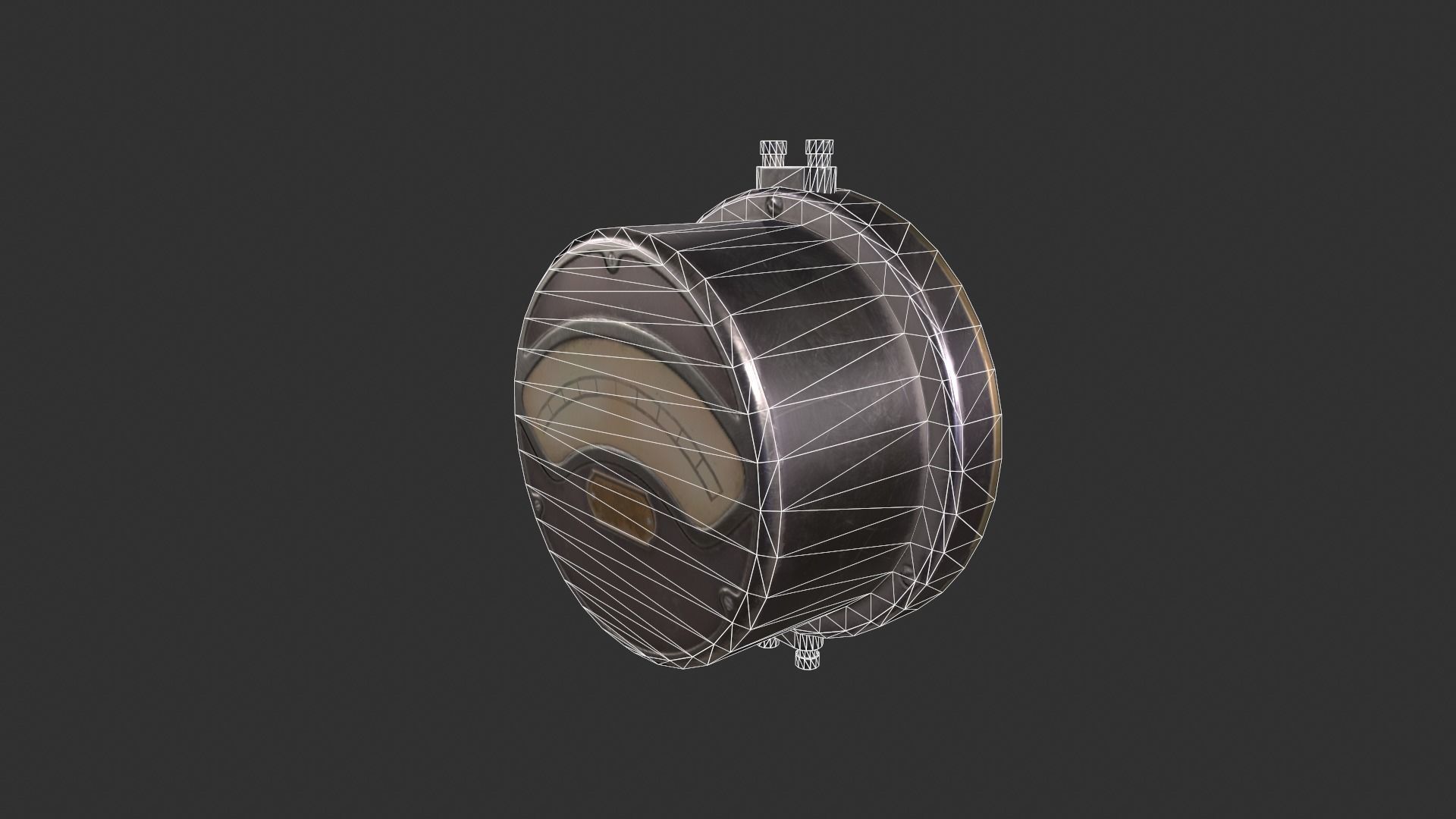 Fusebox Electric Meter Low-poly 3D model_12