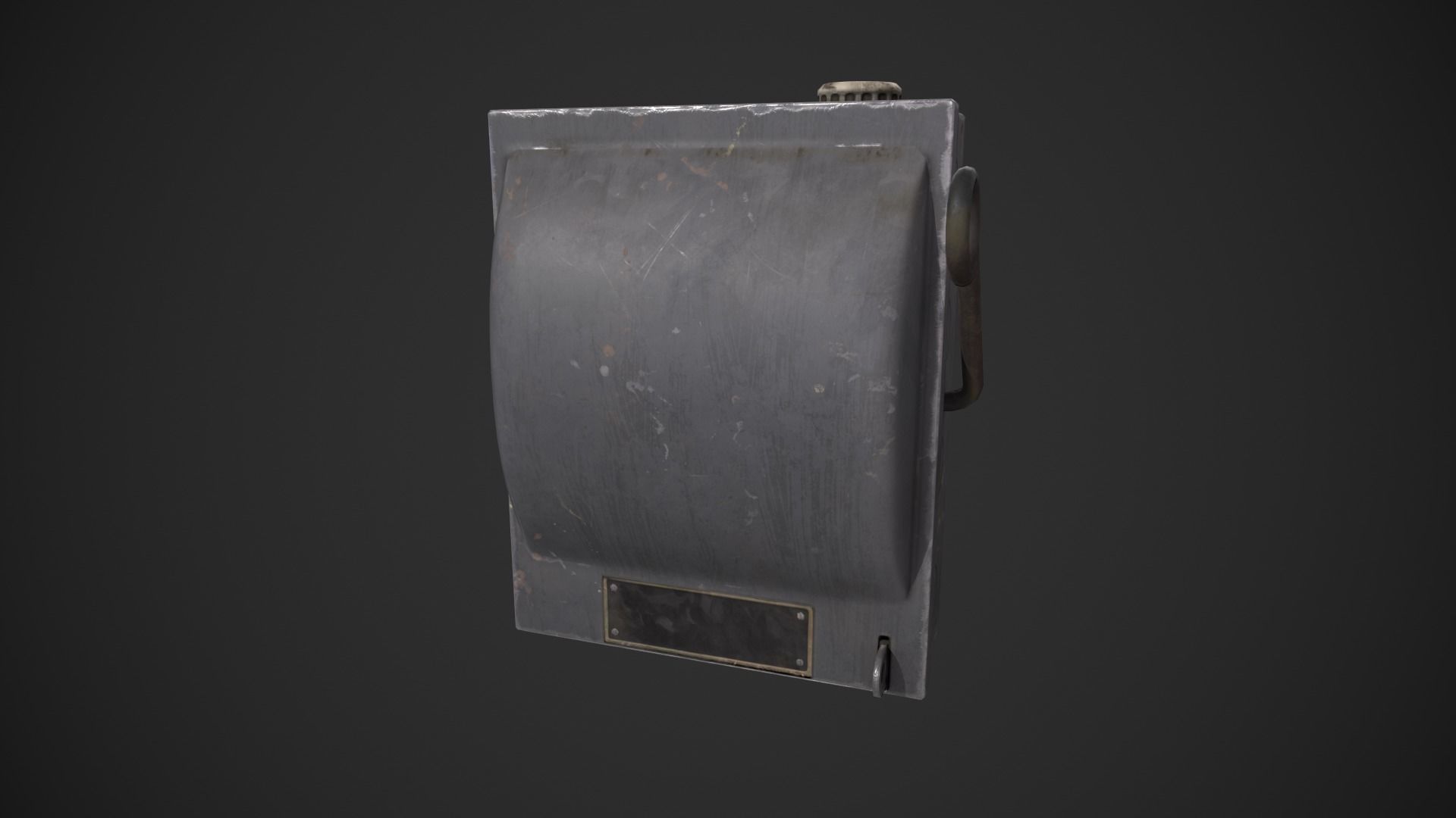 Fusebox Electric Meter Low-poly 3D model_7