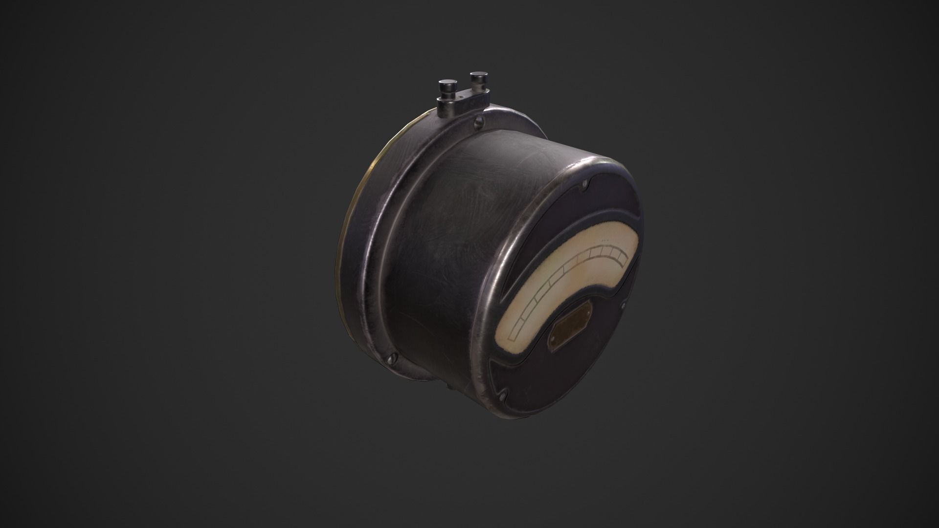 Fusebox Electric Meter Low-poly 3D model_13