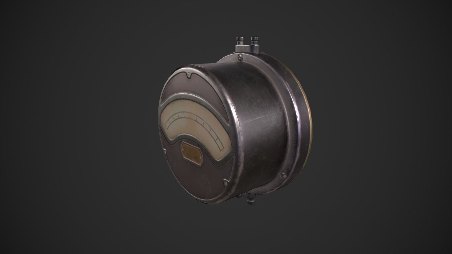 Fusebox Electric Meter Low-poly 3D model_11