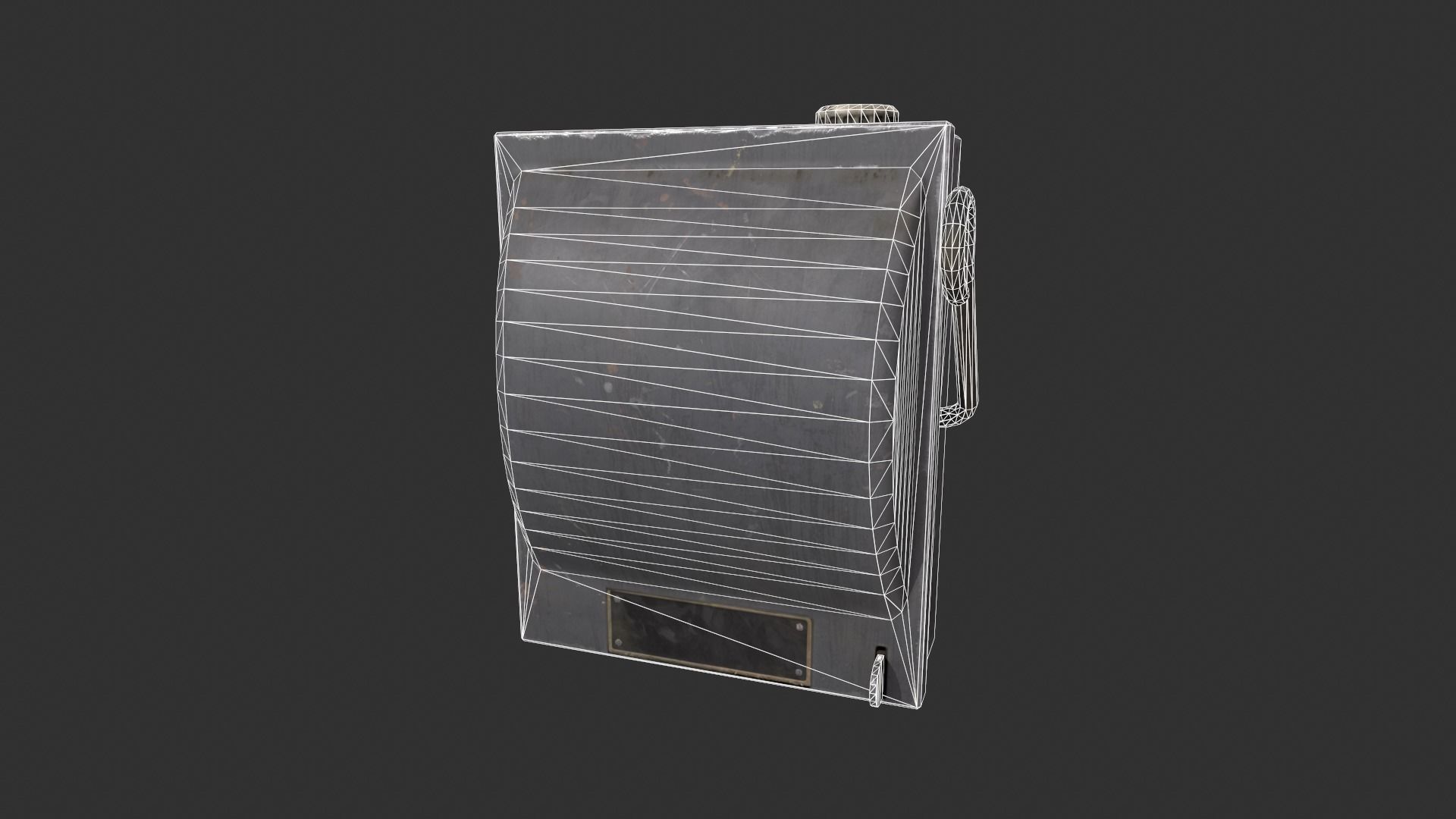 Fusebox Electric Meter Low-poly 3D model_8