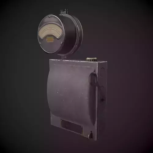  Fusebox Electric Meter Low-poly 3D model
