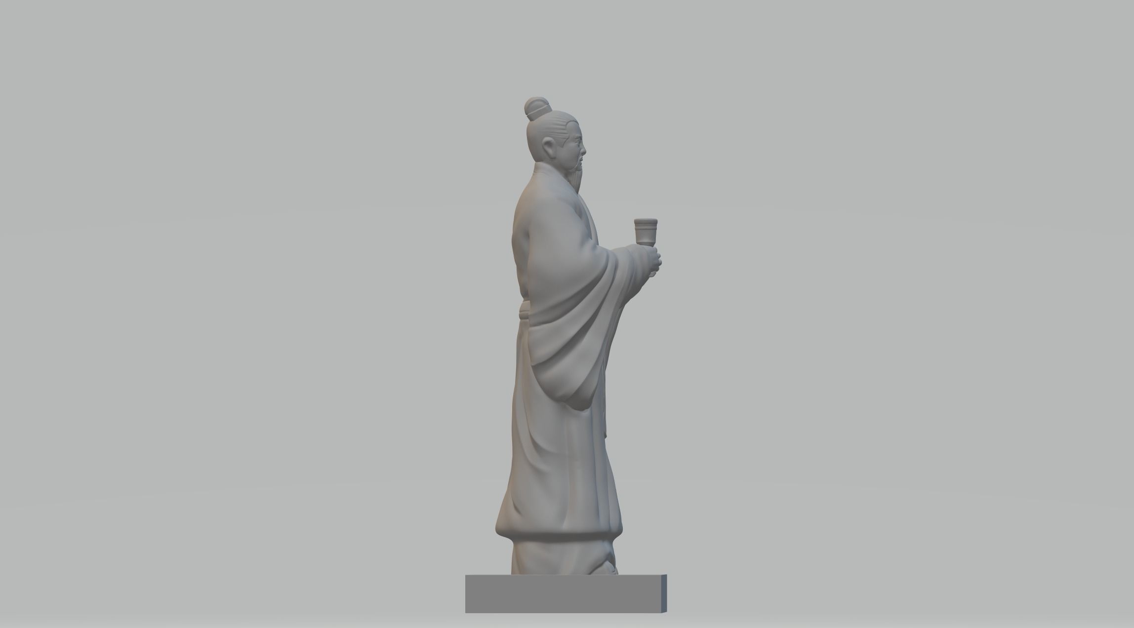 Liu Bei 3D Model 3D print model_1