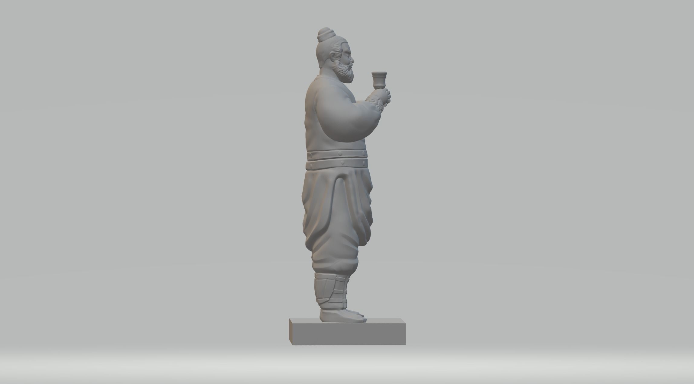 Zhang Fei 3D Model 3D print model_1