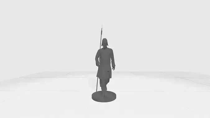 Chinese Soldier 3D Model