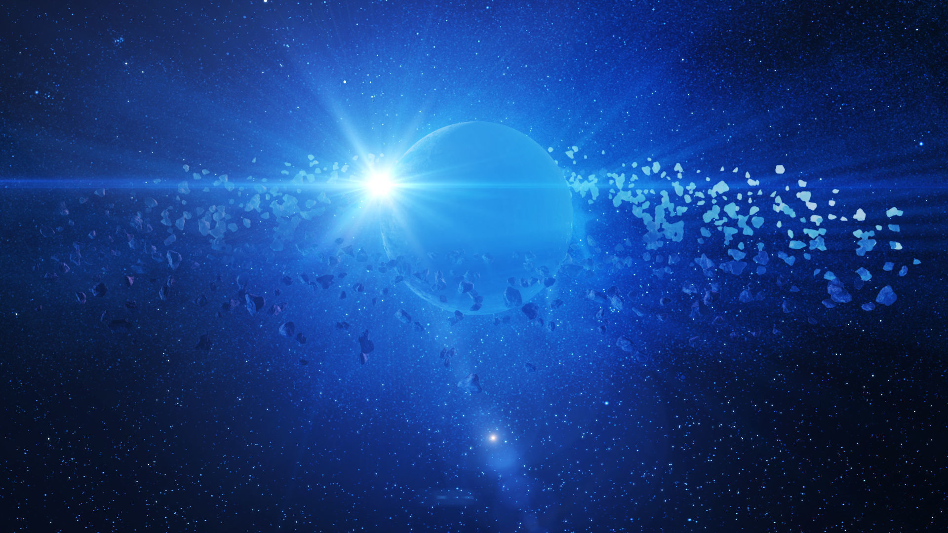 Space meteorite 3D model_2