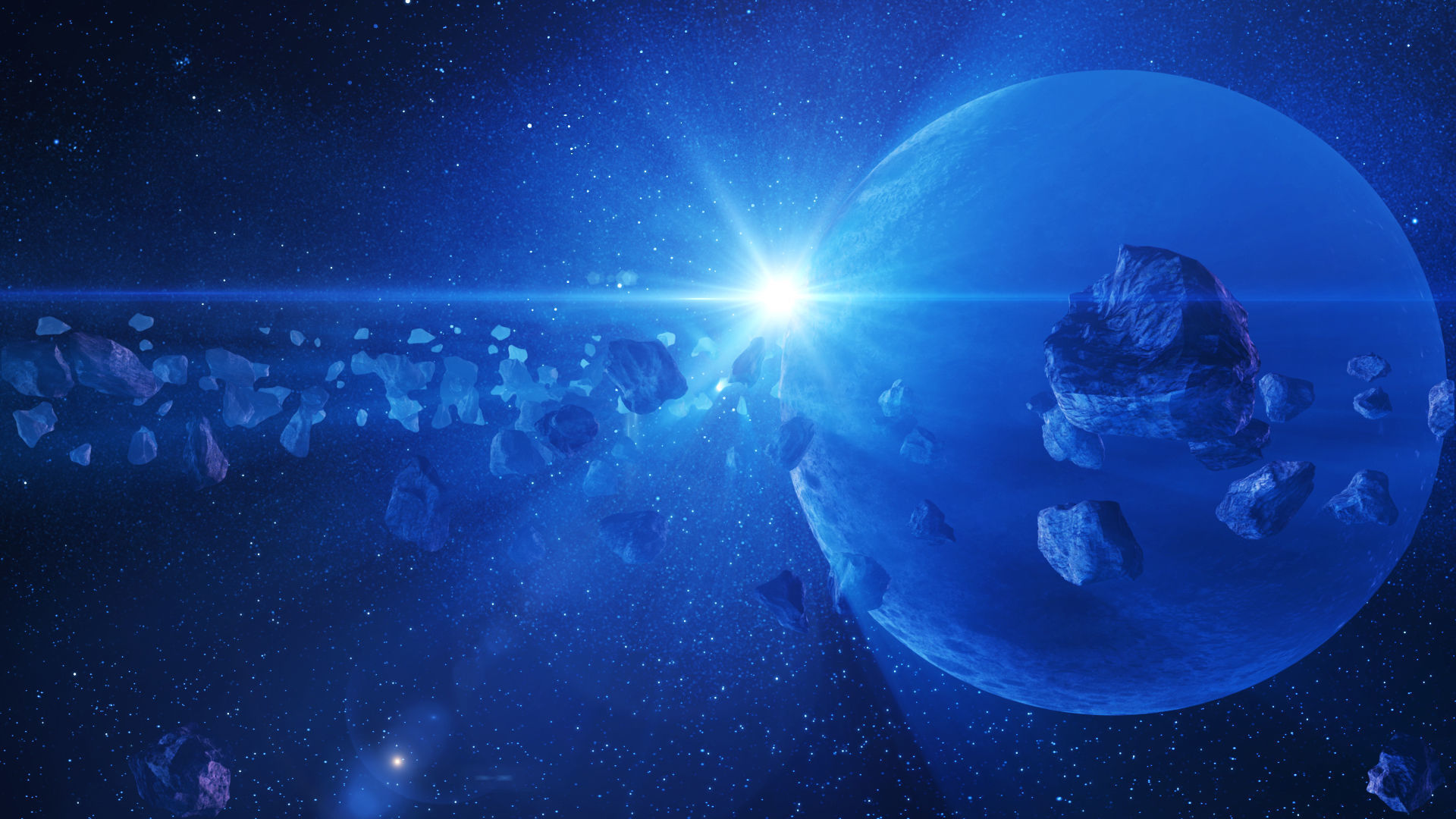 Space meteorite 3D model_1