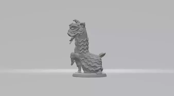Lion Dance 3D Model