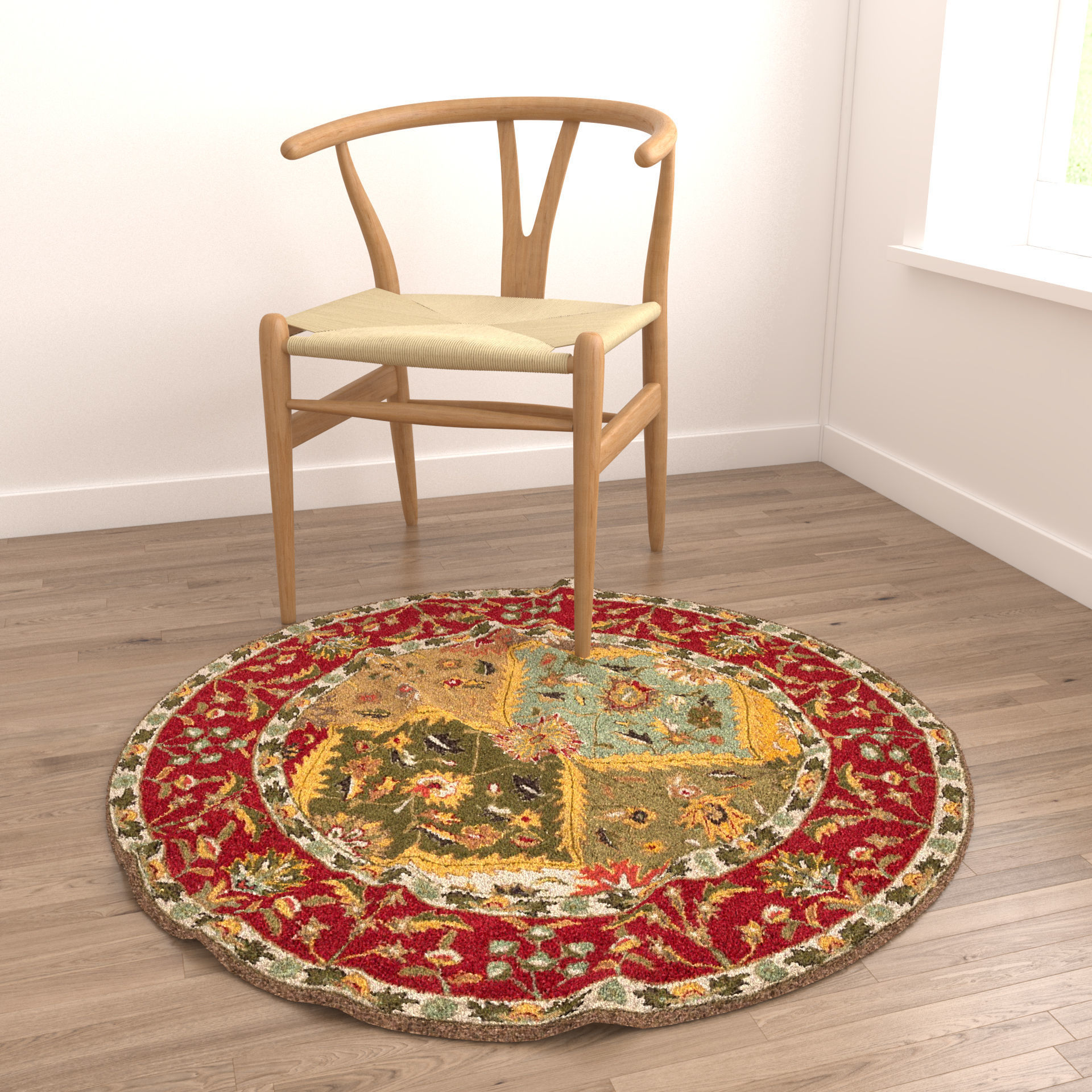 Rugs No 714 Low-poly 3D model_4