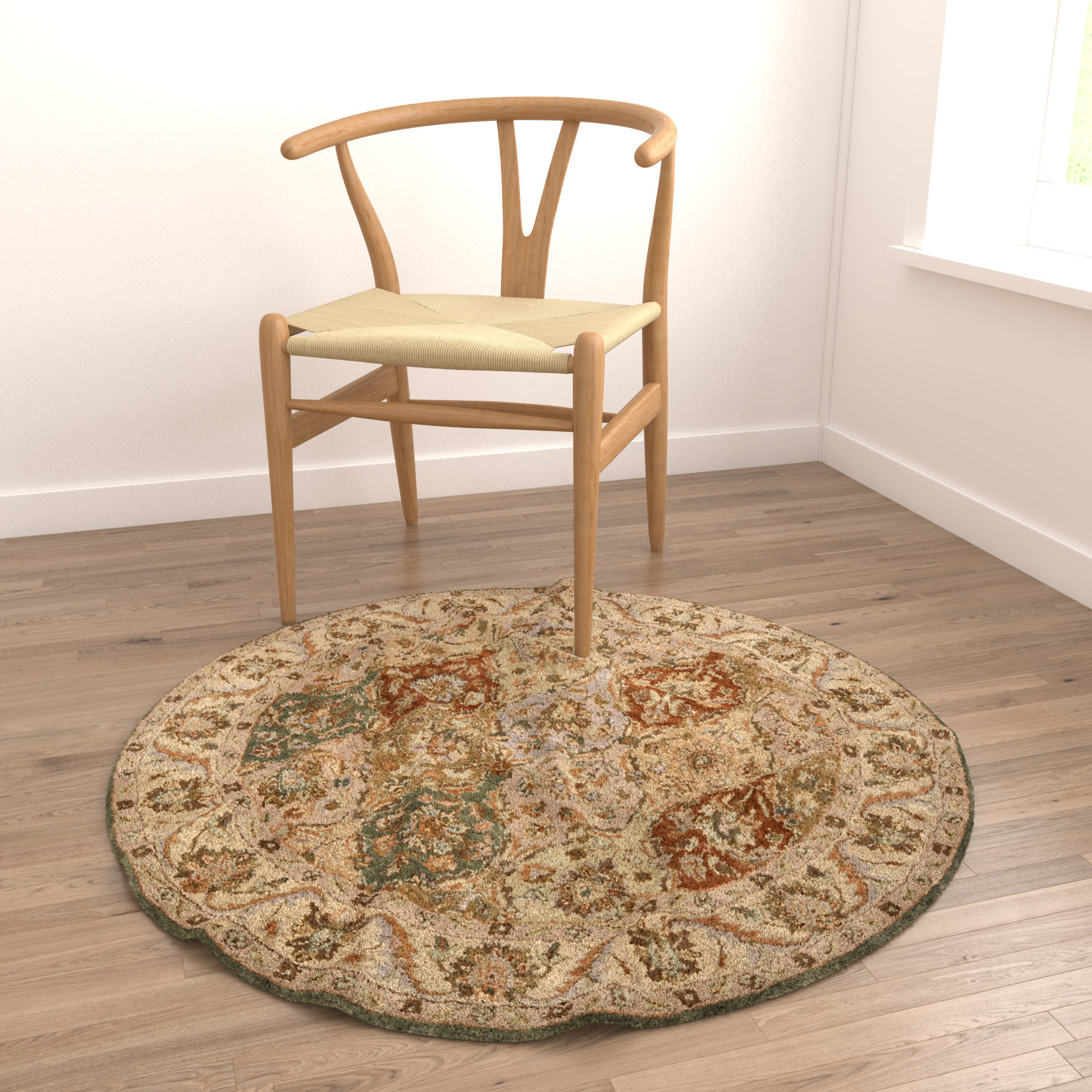 Rugs No 714 Low-poly 3D model_3