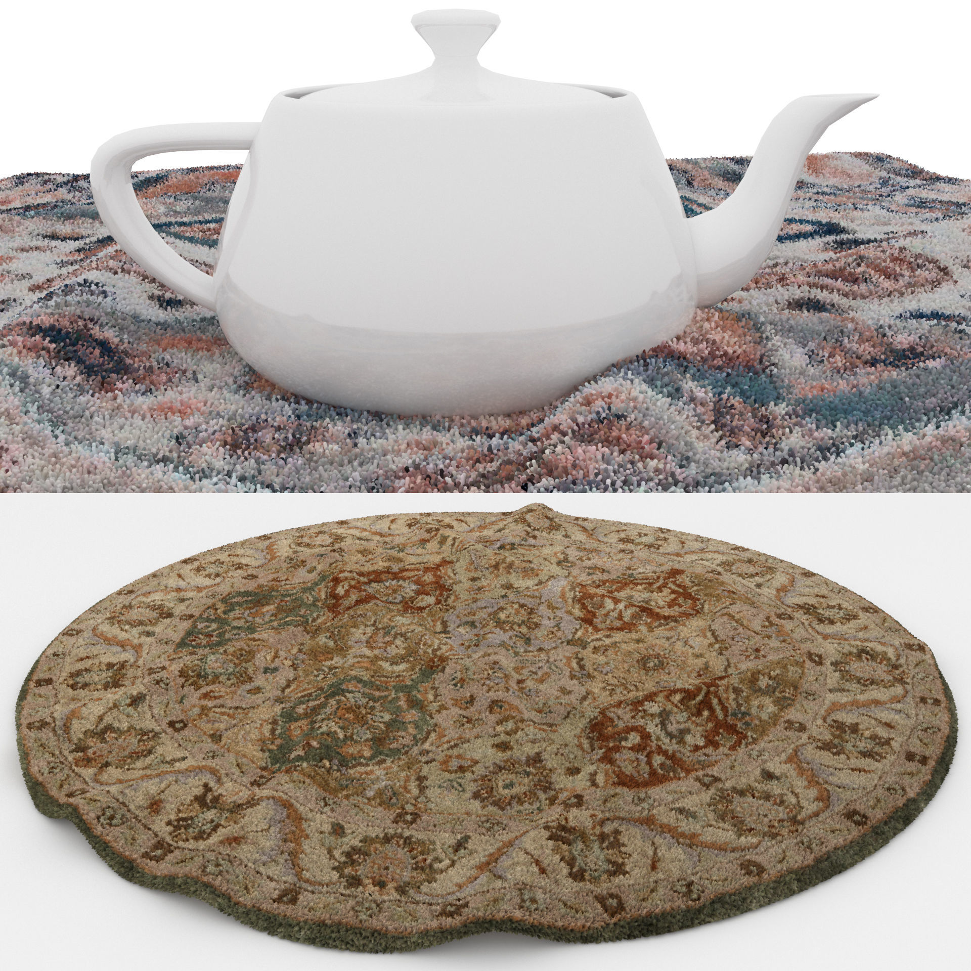 Rugs No 714 Low-poly 3D model_1