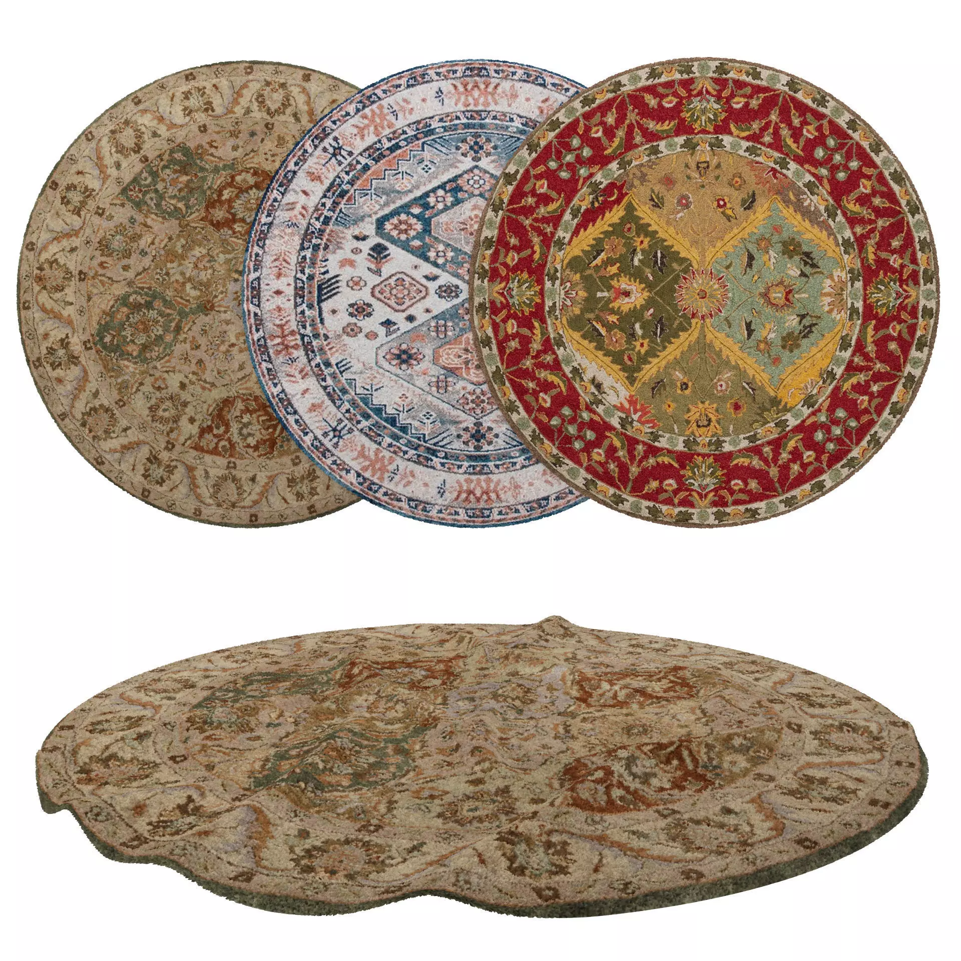 Rugs No 714 Low-poly 3D model_0