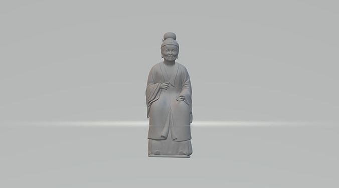 Chinese Grandma 3D Model 3D print model