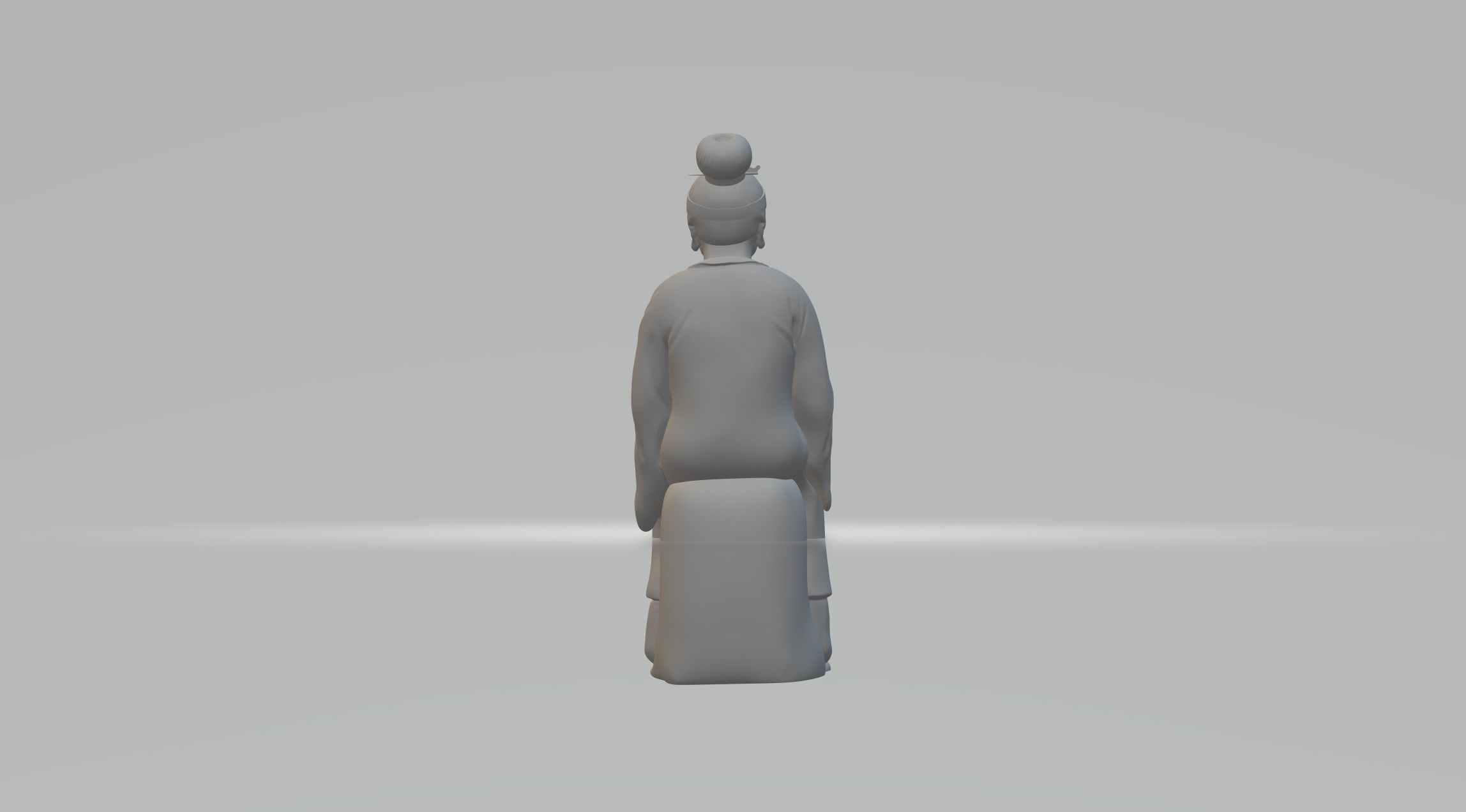 Chinese Grandma 3D Model 3D print model_2