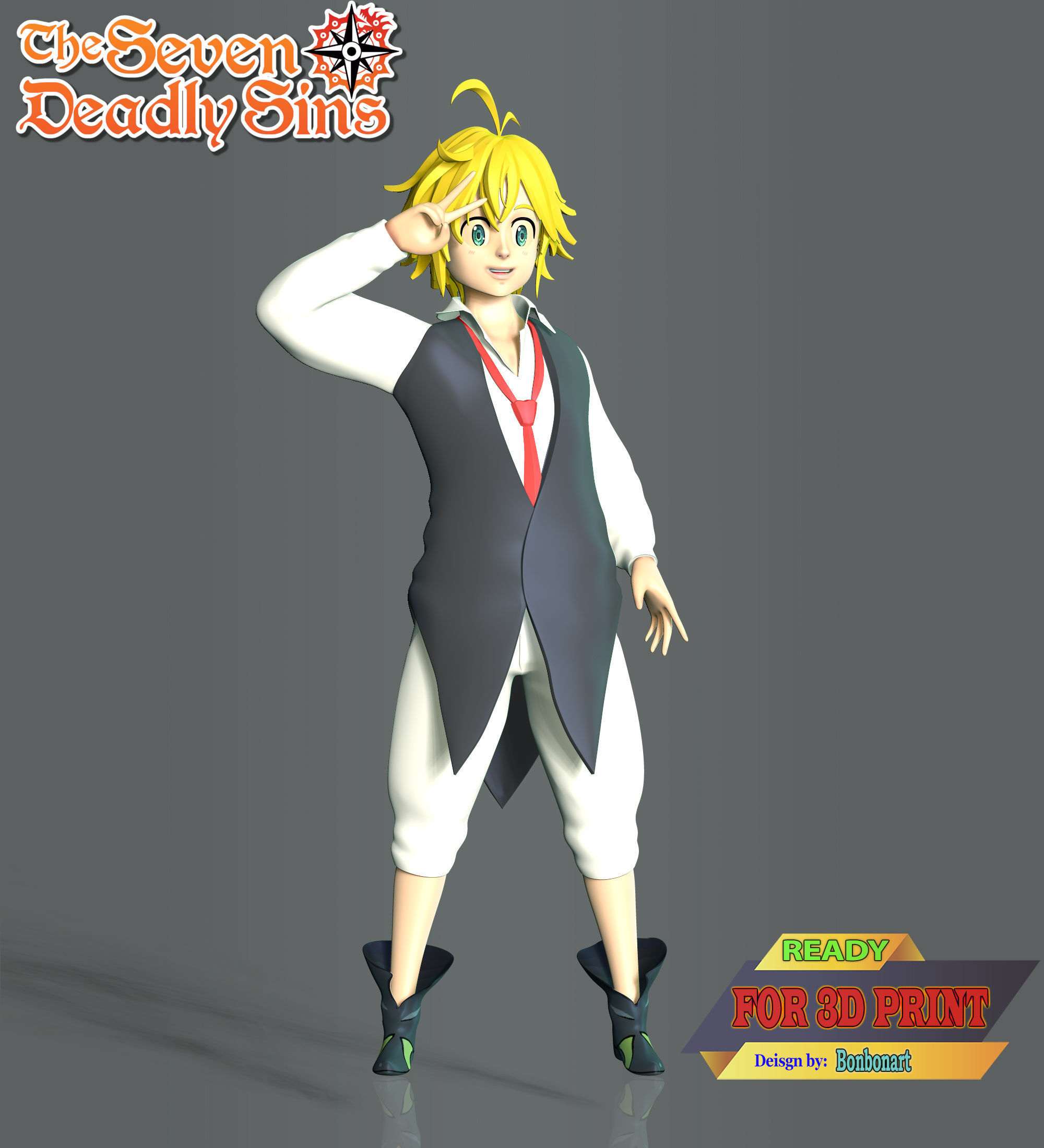 Meliodas - The Seven Deadly Sins 3D print model_1