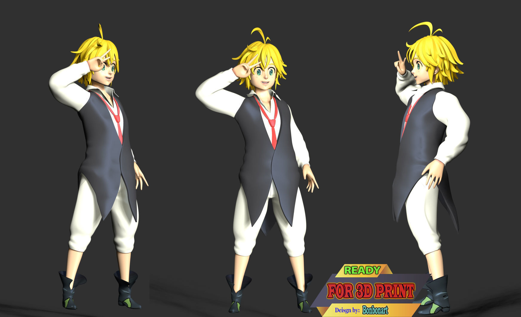 Meliodas - The Seven Deadly Sins 3D print model_3